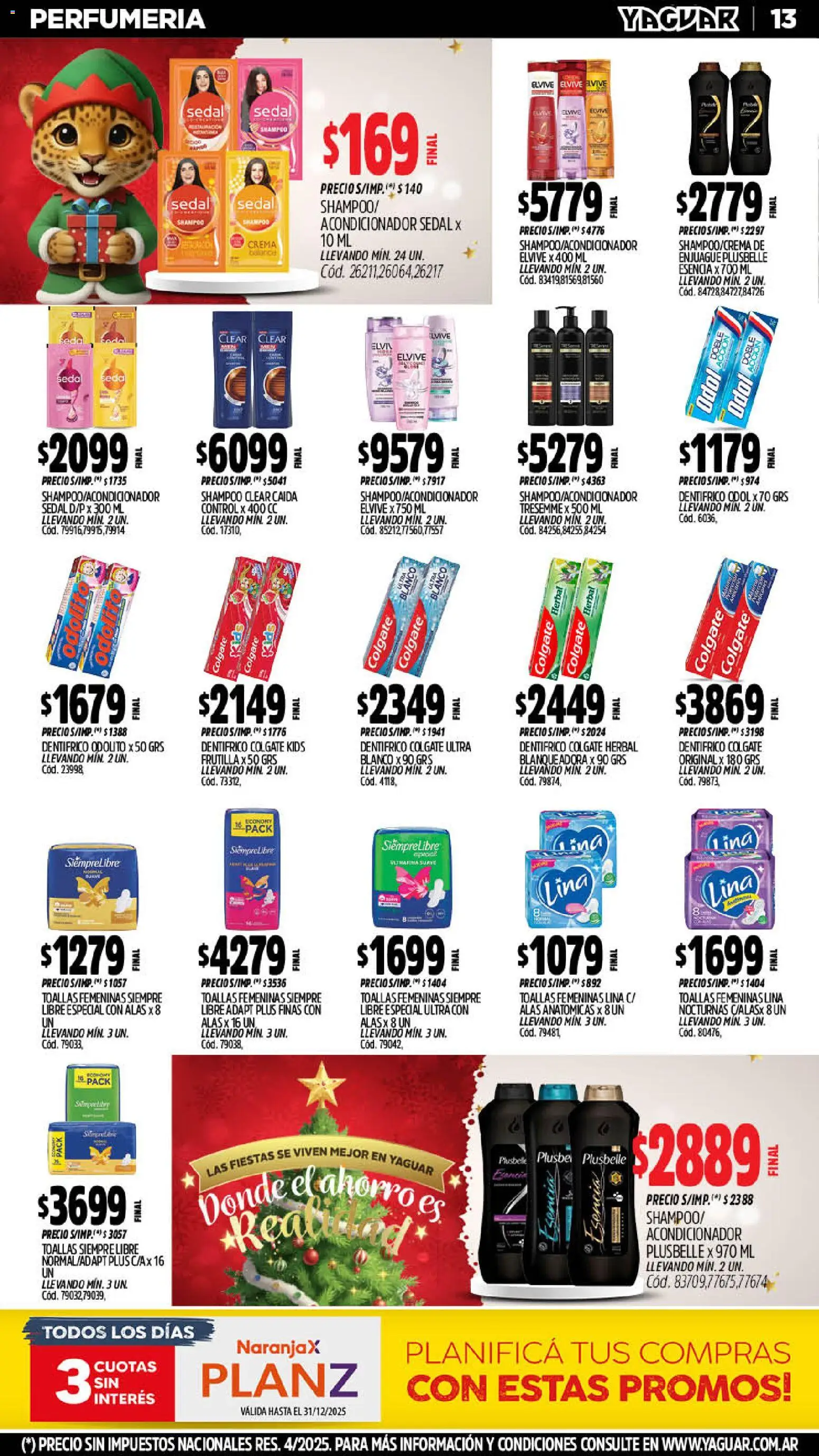 Yaguar catálogo │ válido desde el 29.12.2025 | Página: 14 | Productos: Toallas, Frutilla, Shampoo, Crema