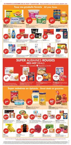 Preview of PC ÉPAIS ET CROUSTILLANTS Burgers de poulet panés Breaded Chicken Burgers (7), RECETTE DU PUB pépites ou lanières de poulet / Chicken Nuggets or Strips (700 g) from shop Pharmaprix valid from 26.12.2025 | Page: 3