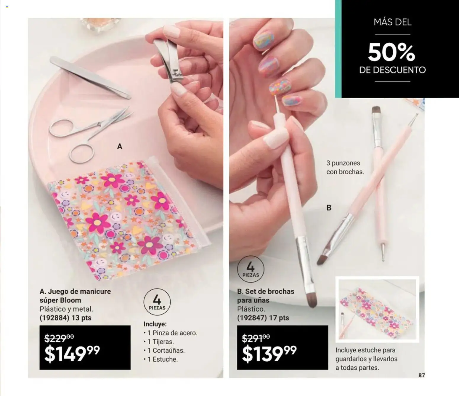 Nuevas ofertas de AVON válidas en toda la República Mexicana desde el 20.12.2025. ¡Encuentra las mejores ofertas en AVON Casa & Estilo 1 2026! | Página: 89 | Productos: Estuche, Juego, Pinza