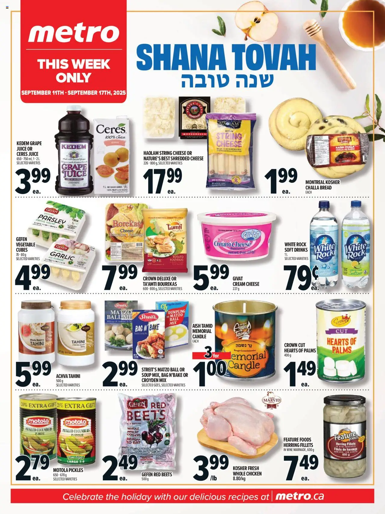 Metro flyer valid from 11.09.2025 | Page: 1 | Products: Cream, Cucumbers, Juice, Wine