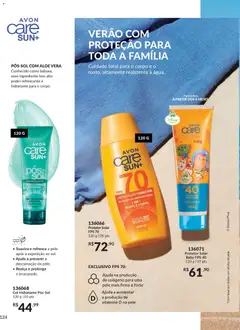 Avon - Campanha 04 - Pré-Visualização do folheto da loja Avon, válido de 18.02.2026 | Página: 124 | Produtos: Colágeno, Protetor solar, Base, Vitamina d