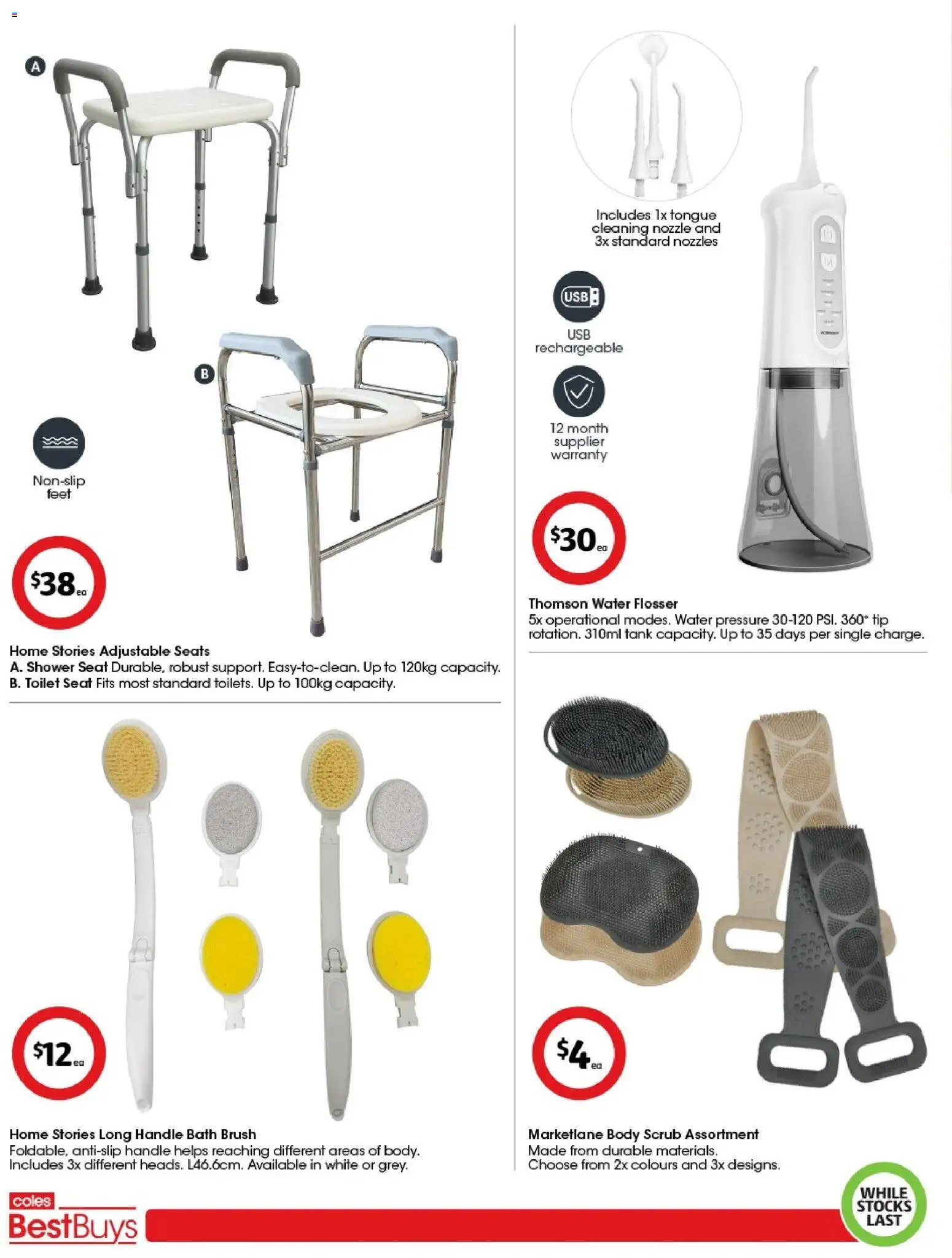 Coles catalogue - valid from 24.04.2026 | Page: 6 | Products: Toilet, Scrub, Water, Body scrub