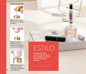 Nuevas ofertas de AVON válidas en toda la República Mexicana desde el 12.09.2025. ¡Encuentra las mejores ofertas en Contenedor con ventana y atomizador para perfume., Portaperfume Rosa (192404) y Negro (192403)! | Página: 130