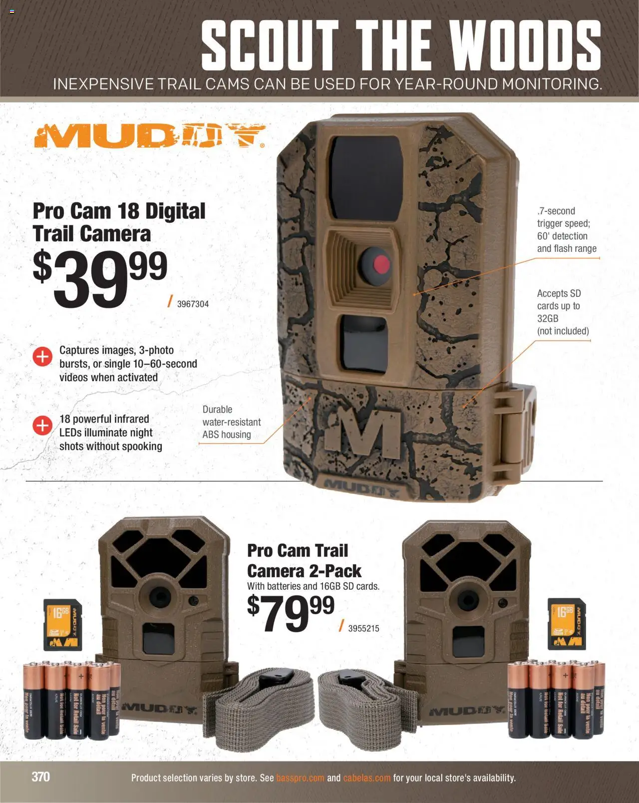 Cabela's Hunting Master 25 - valid from 11.08.2025 | Page: 370 | Products: Camera, Trail Camera