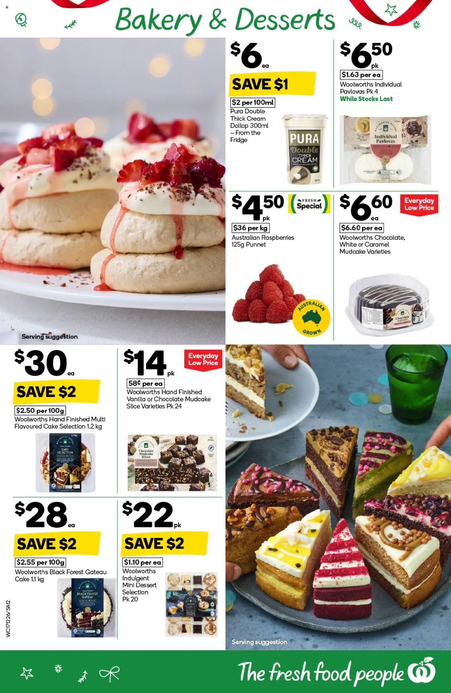Woolworths catalogue - valid from 17.12.2025 | Page: 12 | Products: Chocolate, Cream, Fridge, Bakery