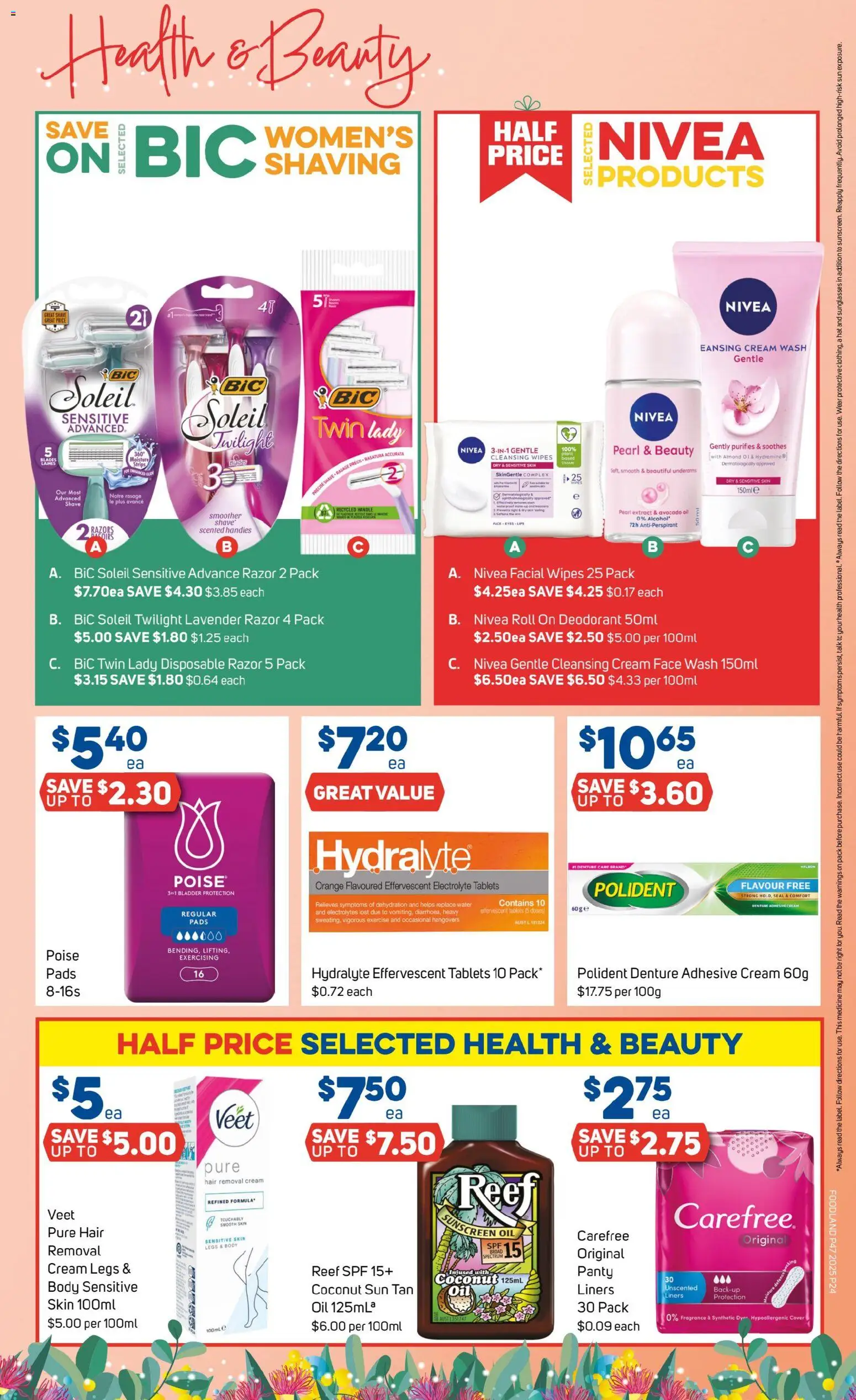 Foodland catalogue - valid from 19.11.2025 | Page: 24 | Products: Sunscreen, Deodorant, Antiperspirant, Sunglasses
