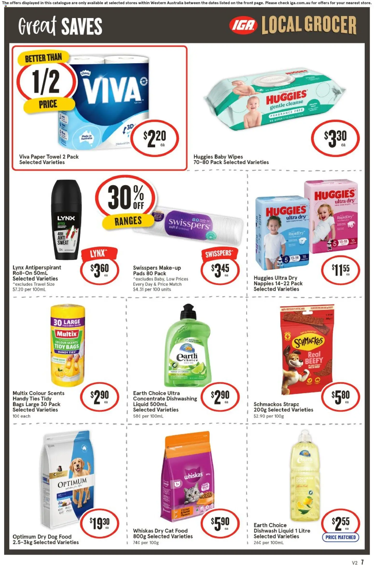 IGA catalogue - valid from 25.02.2026 | Page: 7 | Products: Fragrance, Makeup, Antiperspirant, Nappies
