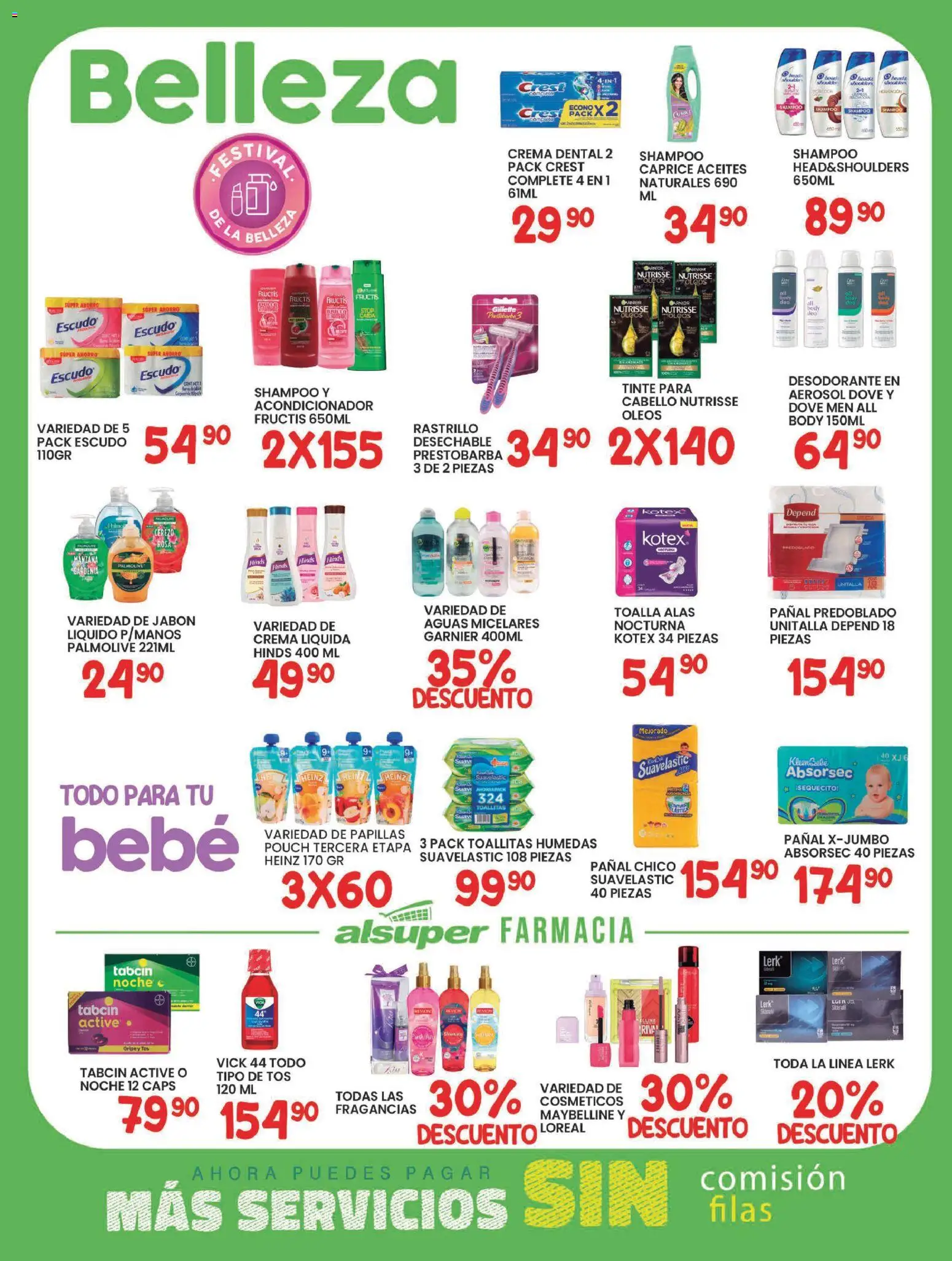 Nuevas ofertas de Alsuper válidas en toda la República Mexicana desde el 13.02.2026. ¡Encuentra las mejores ofertas en Alsuper folleto Chihuahua Capital! | Página: 4 | Productos: Jabón líquido, Crema, Body, Acondicionador