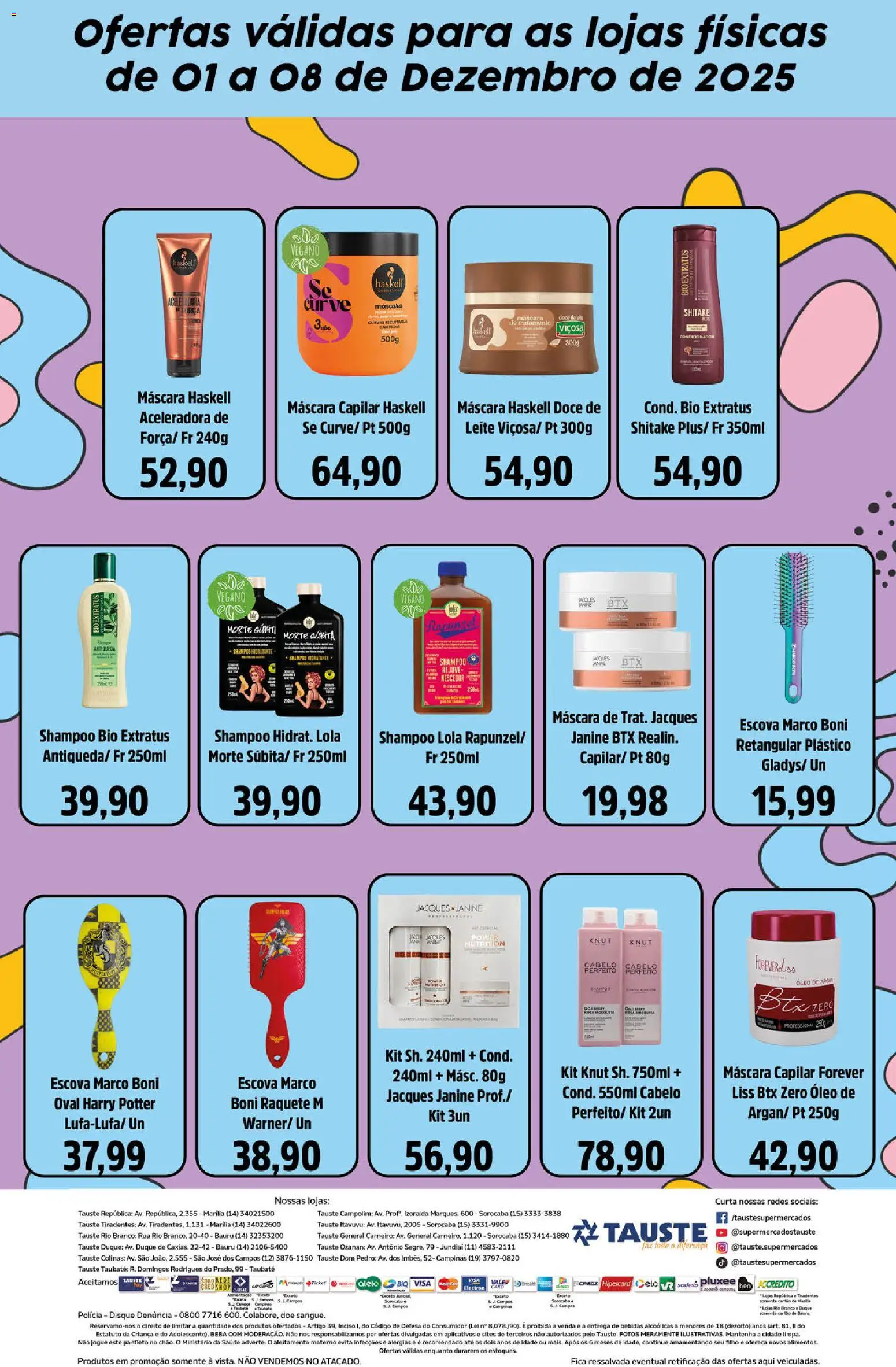 Tauste Folheto - válido de 01.12.2025 | Página: 2 | Produtos: Shampoo, Condicionador, Escova, Óleo
