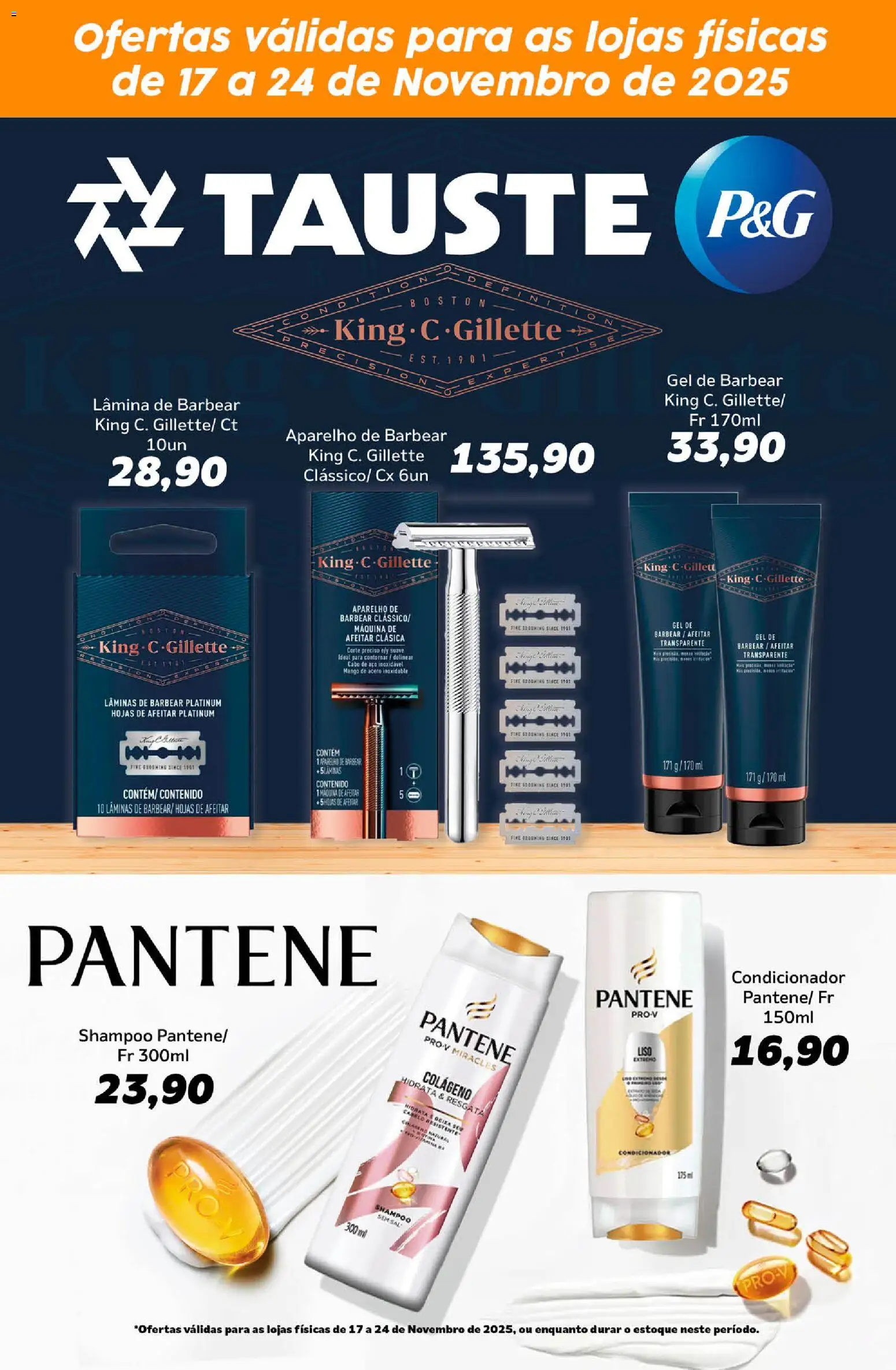 Tauste Folheto - válido de 17.11.2025 | Página: 1 | Produtos: Shampoo, Colágeno, Sal, Cabo