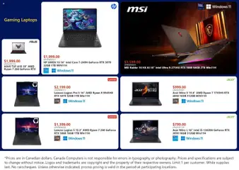 Preview of Canada Computers - Weekly flyer from shop Canada Computers valid from 16.01.2026