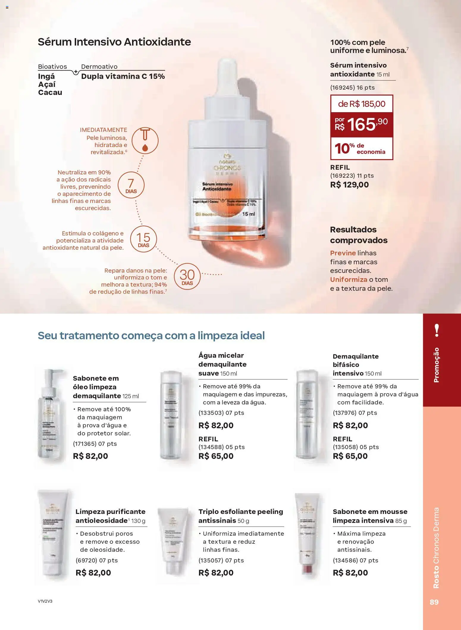 Natura Folheto - válido de 13.01.2026 | Página: 89 | Produtos: Colágeno, Maquiagem, Sabonete, Vitamina c