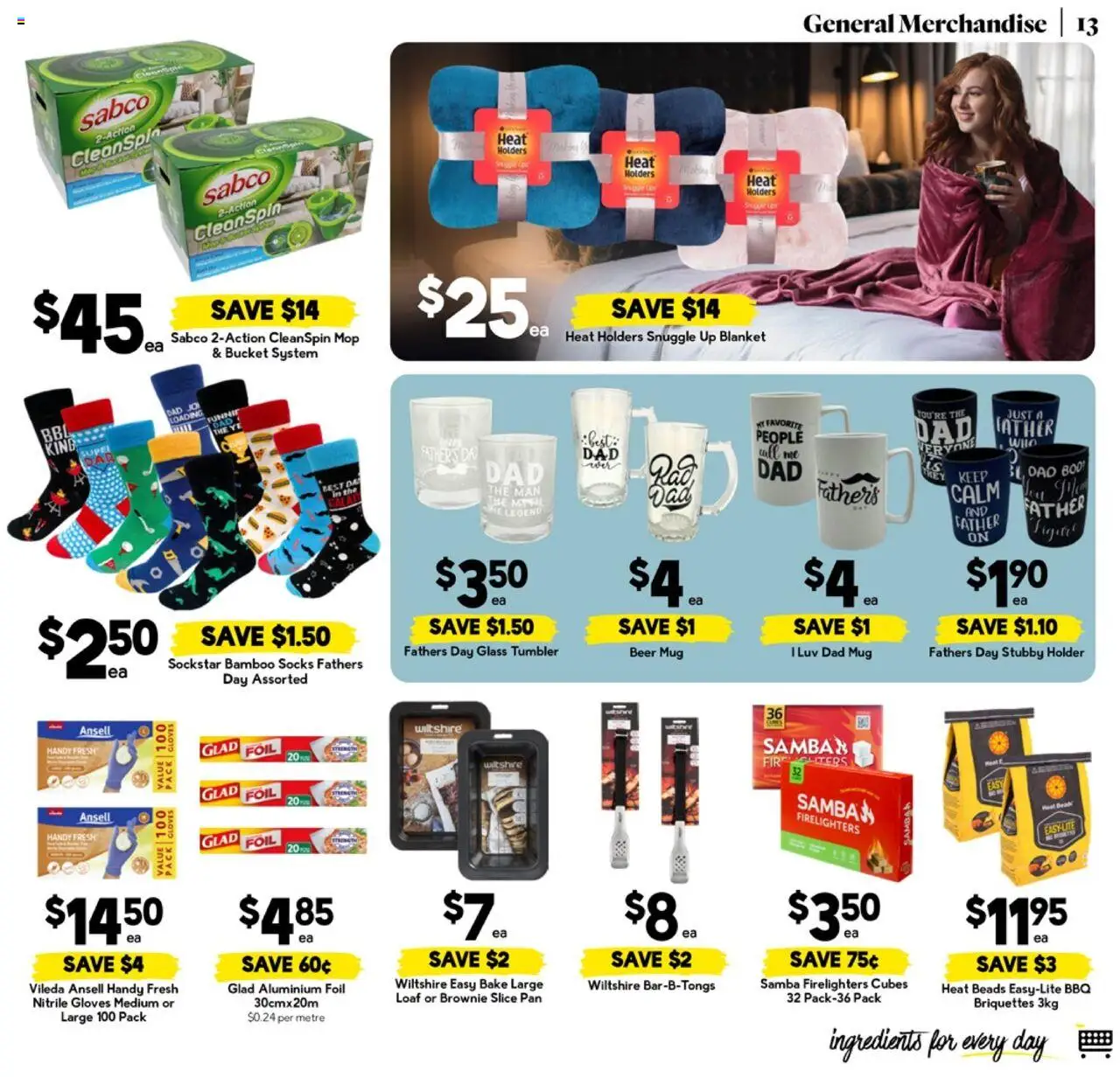 Drakes catalogue - valid from 13.08.2025 | Page: 13 | Products: Aluminium foil, Mop, Beer, Meat