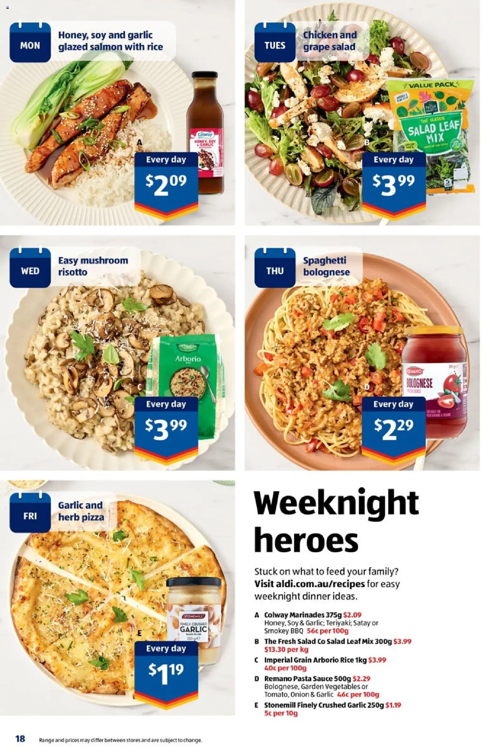 Aldi catalogue - valid from 04.03.2026 | Page: 18 | Products: Salad, Salmon, Sauce, Garlic