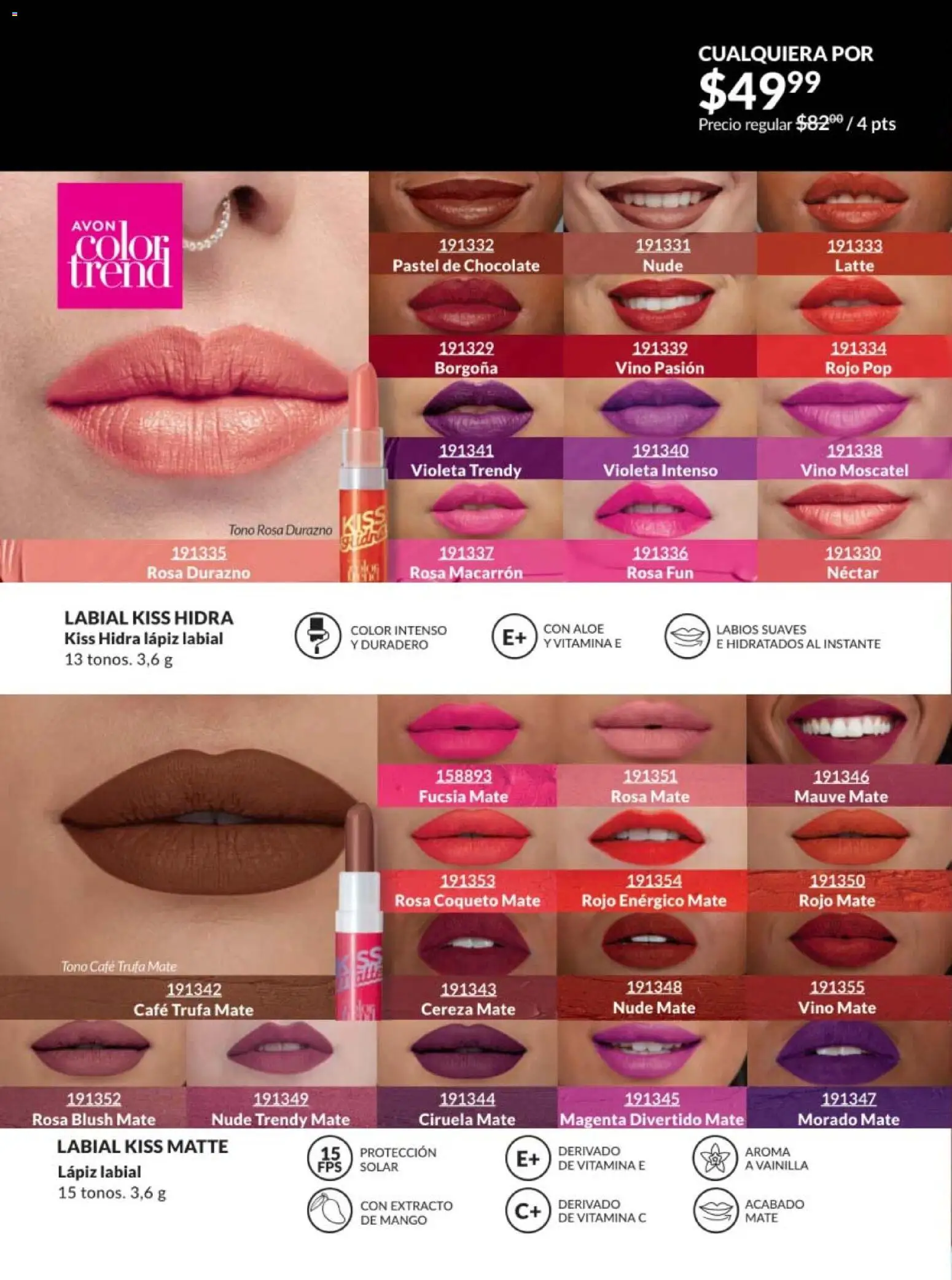 Nuevas ofertas de AVON válidas en toda la República Mexicana desde el 07.11.2025. ¡Encuentra las mejores ofertas en AVON campaña 17 2025! | Página: 140 | Productos: Durazno, Pastel, Chocolate, Vino