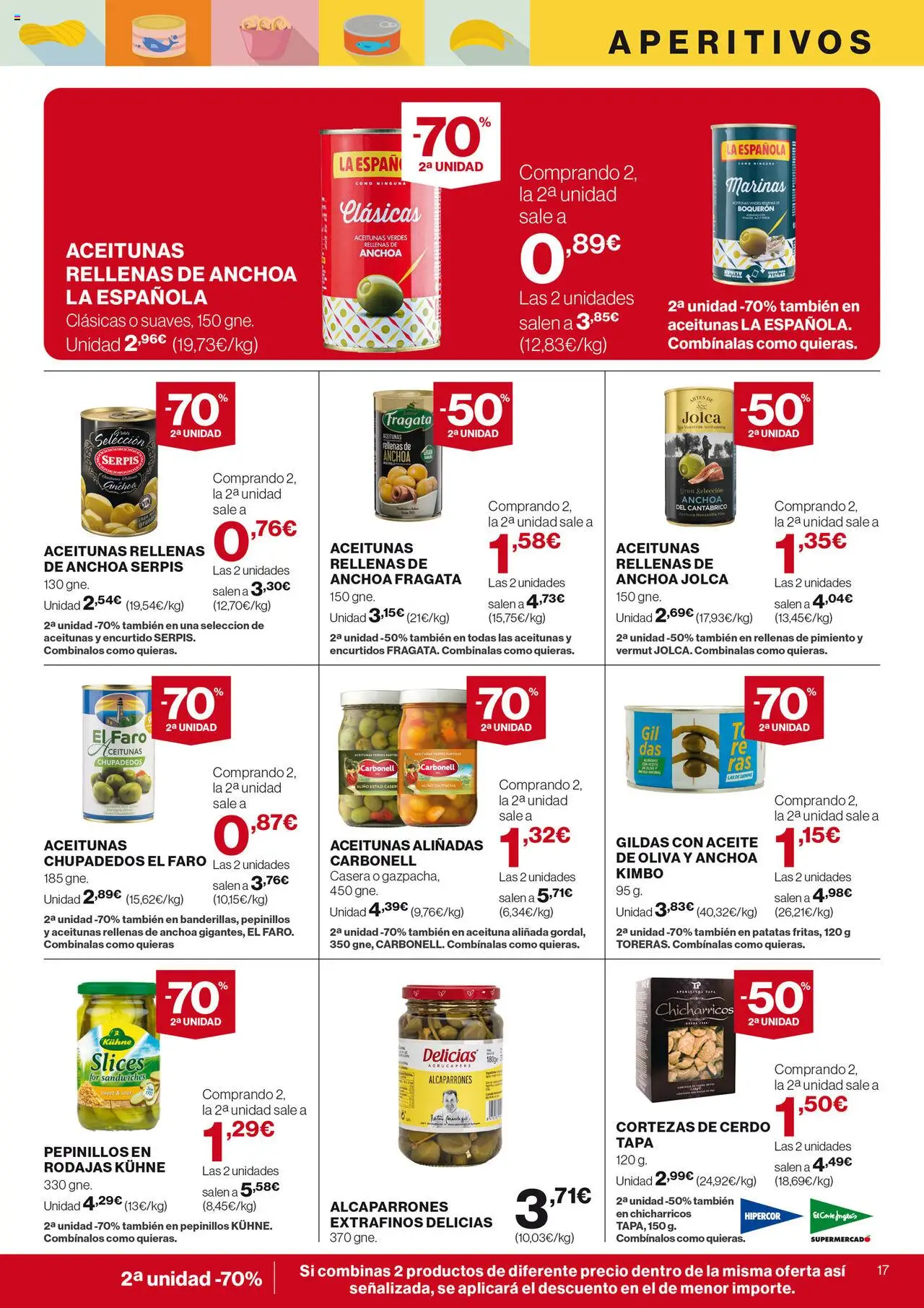 Nuevas ofertas de El Corte Inglés válidas en toda la República Mexicana desde el 31.07.2025. ¡Encuentra las mejores ofertas en El Corte Inglés - Catálogo Nuestros Mejores Precios! | Página: 19 | Productos: Aceitunas, Aceite, Cerdo, Pimiento