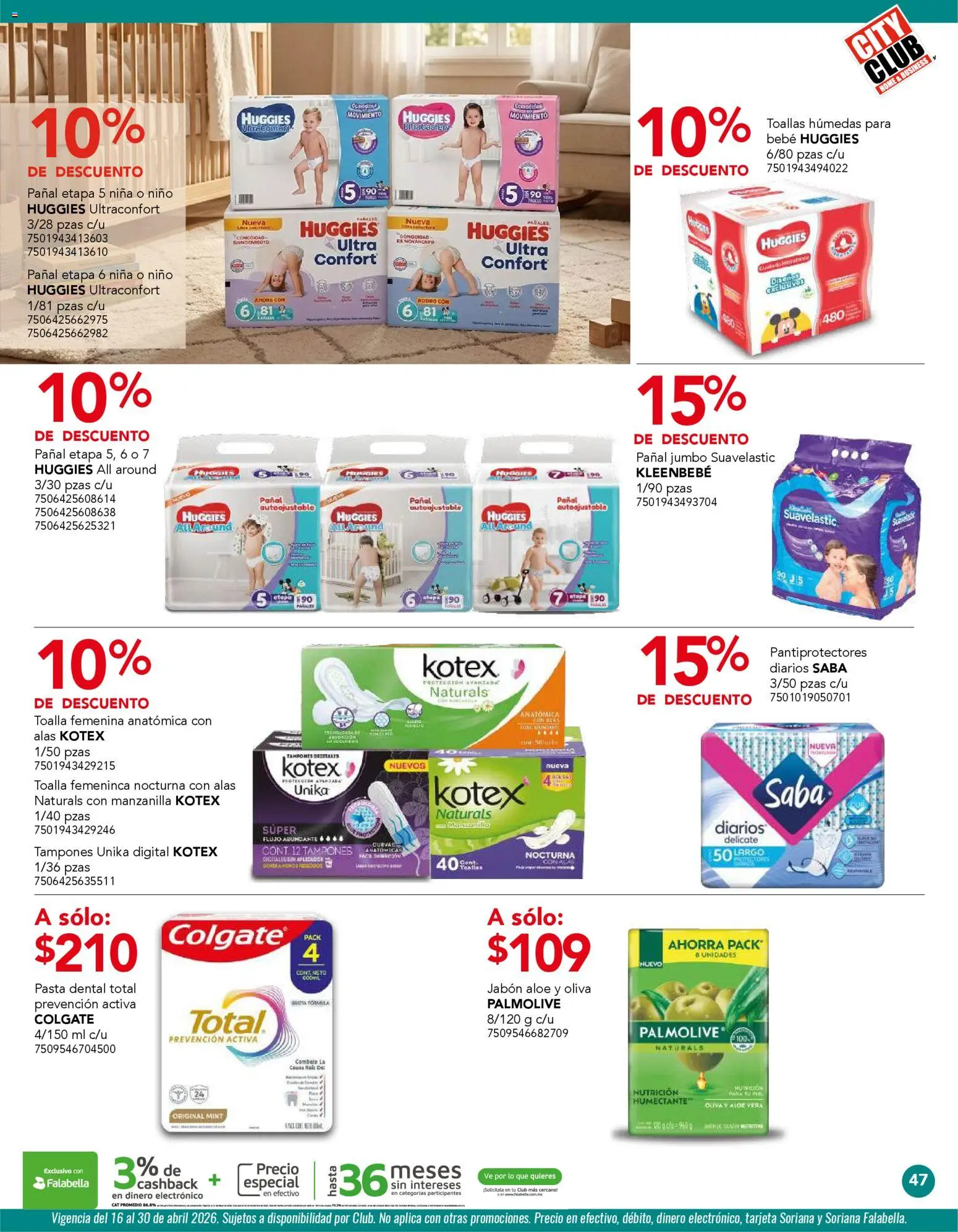 Nuevas ofertas de City Club válidas en toda la República Mexicana desde el 01.04.2026. ¡Encuentra las mejores ofertas en City Club catálogo! | Página: 47