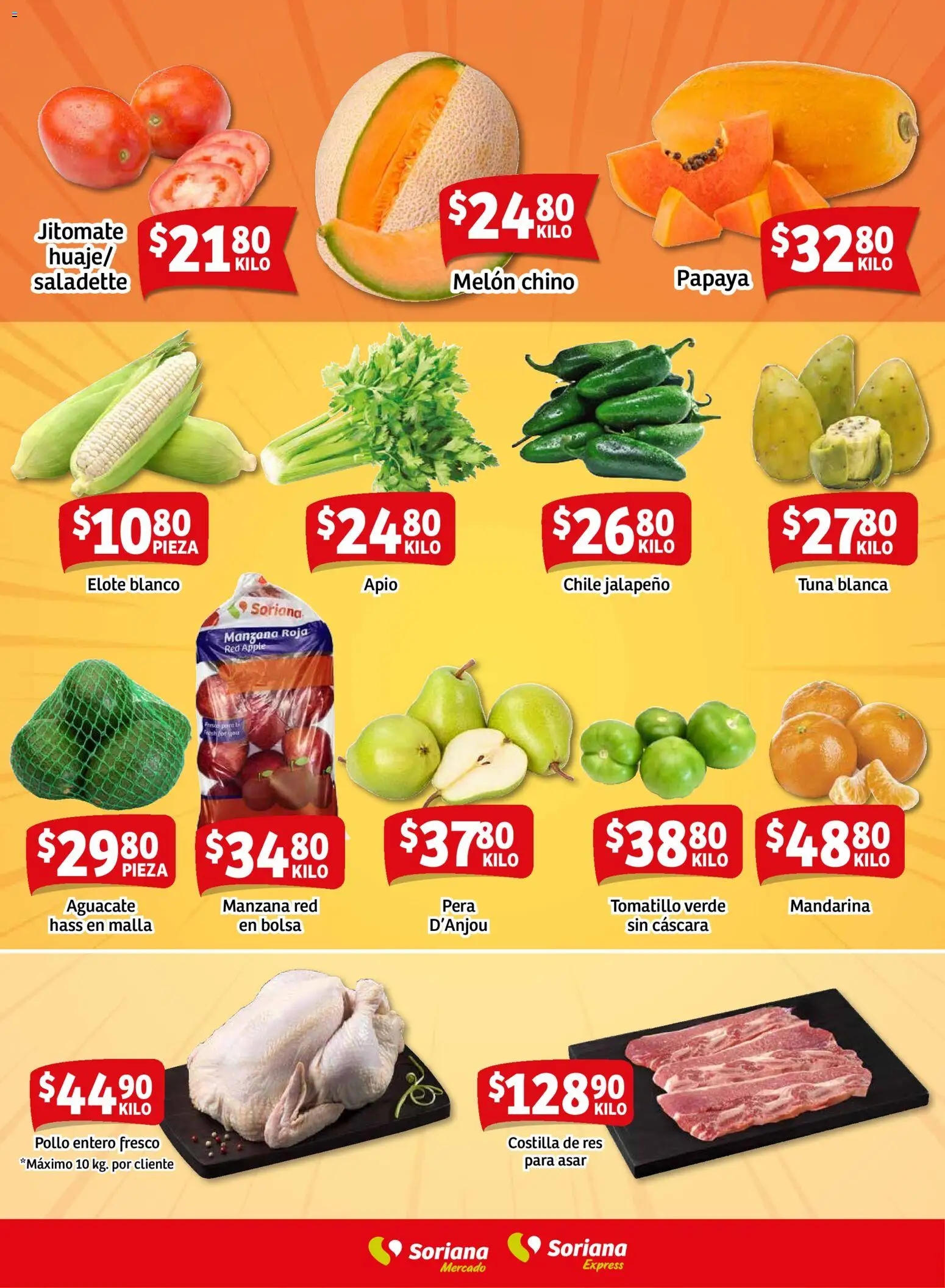 Nuevas ofertas de Soriana válidas en toda la República Mexicana desde el 15.11.2025. ¡Encuentra las mejores ofertas en Soriana - Ahorratón Mercado: Nuevo León! | Página: 7 | Productos: Pollo, Apio, Res, Malla