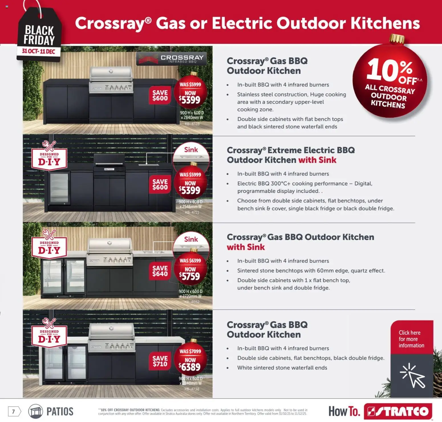 Stratco catalogue - valid from 31.10.2025 | Page: 7 | Products: Sink, Accessories, Fridge, Bench