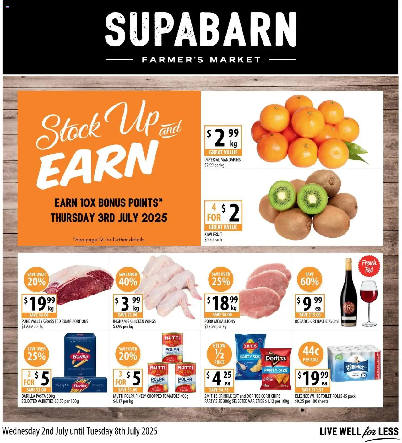 Supabarn catalogue - valid from 02.07.2025 | Page: 1 | Products: Grass, Chicken, Pork, Chips