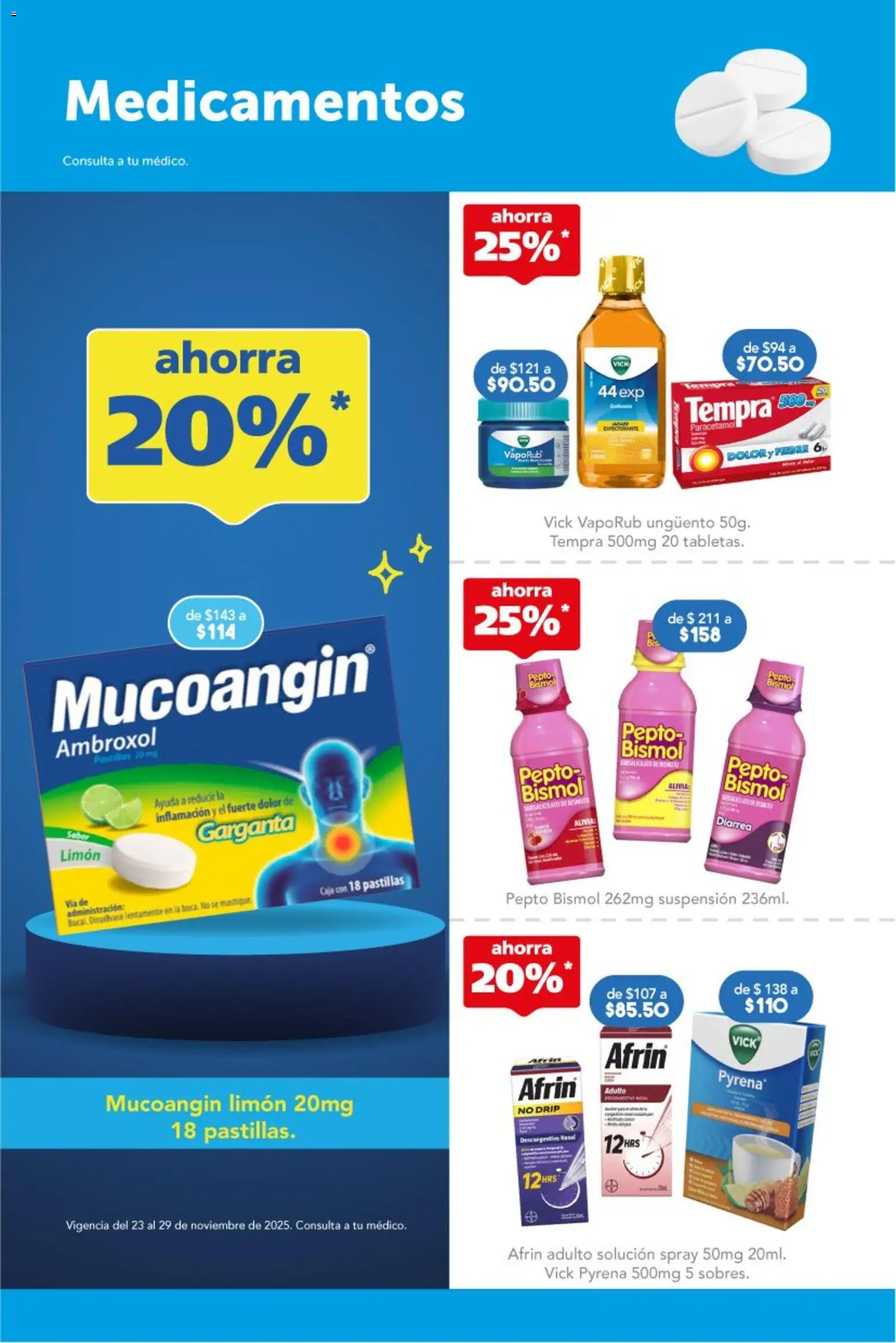 Nuevas ofertas de Farmacia San Pablo válidas en toda la República Mexicana desde el 23.11.2025. ¡Encuentra las mejores ofertas en Farmacia San Pablo catálogo! | Página: 3 | Productos: Limón, Caja