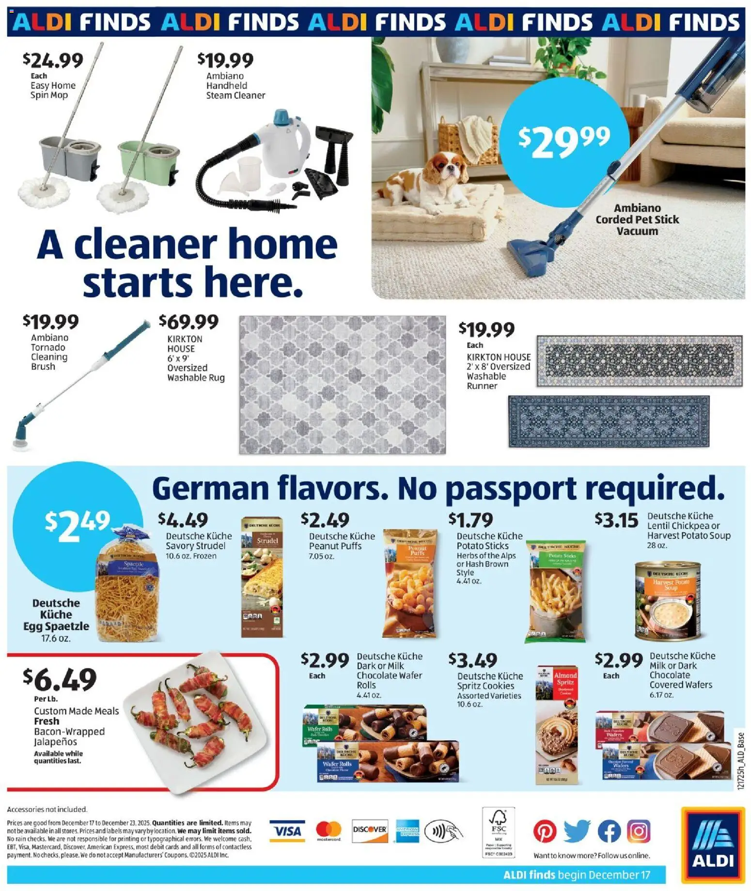 Aldi In Store Ad - valid from 17.12.2025 | Page: 2 | Products: Vacuum, Milk, Chocolate, Cookies