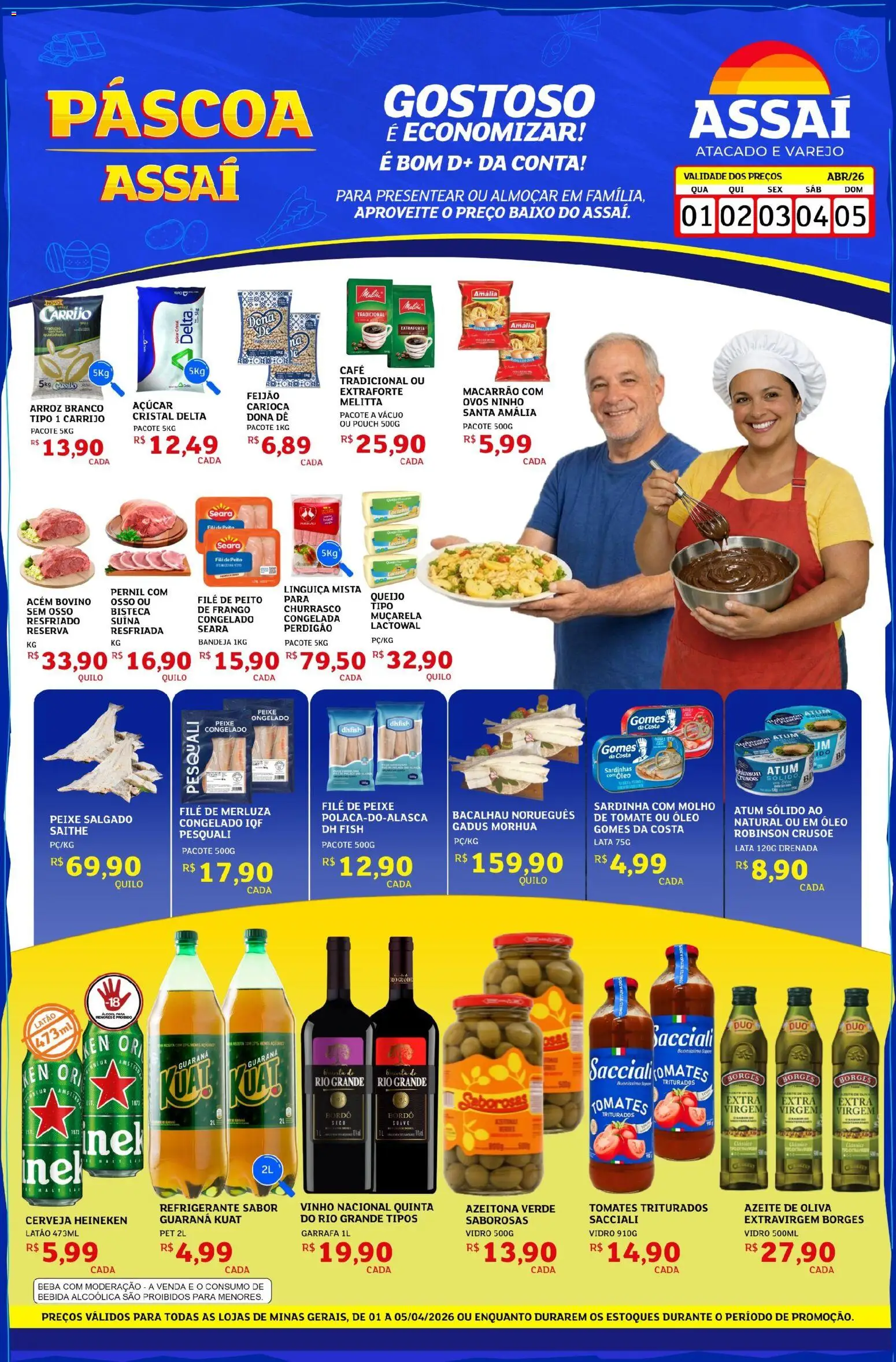 Assaí Atacadista Folheto - válido de 01.04.2026 | Página: 1