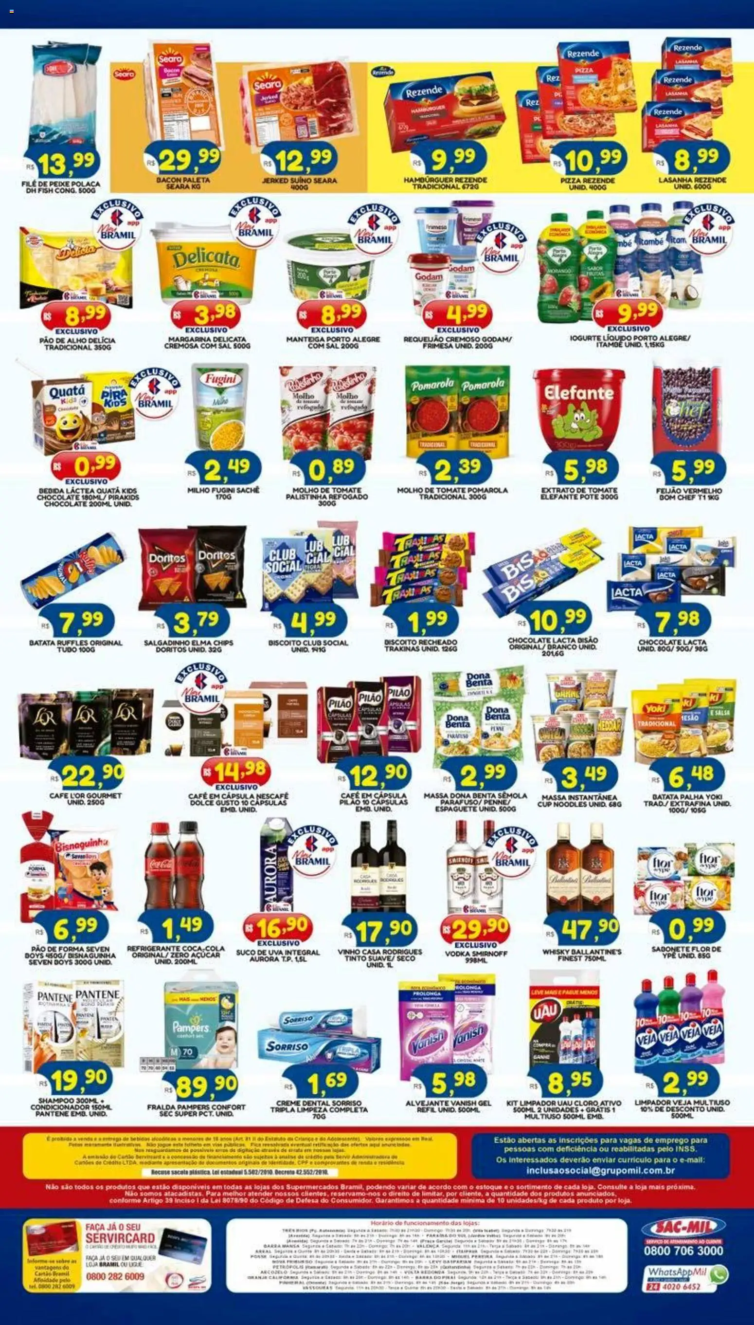 Bramil Supermercados Folheto - válido de 28.11.2025 | Página: 2 | Produtos: Alho, Feijão, Biscoito, Pizza