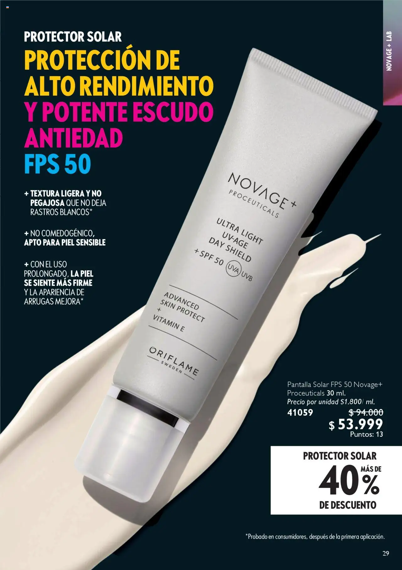 Oriflame revista - valida desde el 04.10.2025 | Página: 29 | Productos: Uva, Protector solar