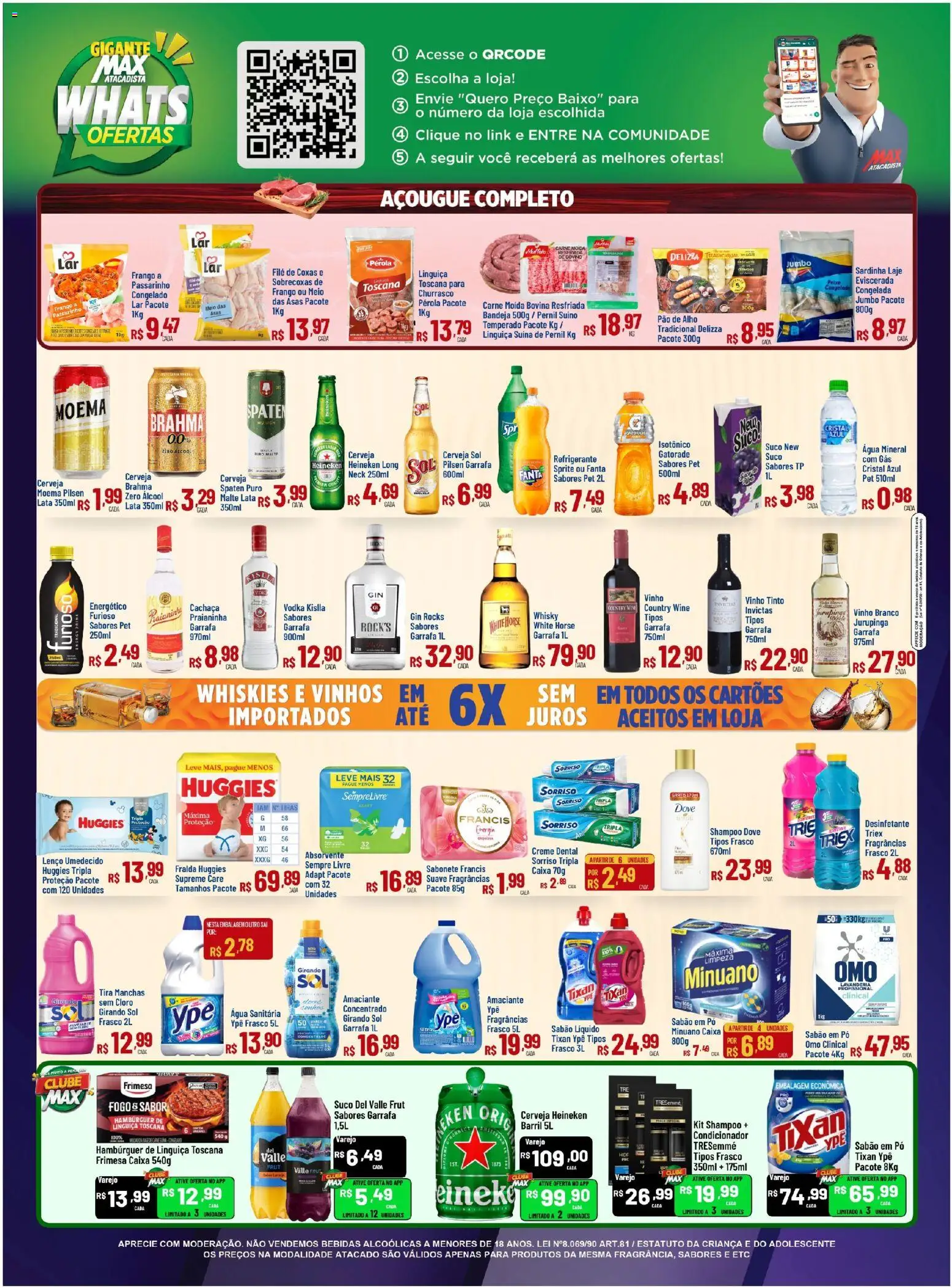 Max Atacadista Folheto - válido de 07.11.2025 | Página: 3 | Produtos: Alho, Cola, Suco, Vodka