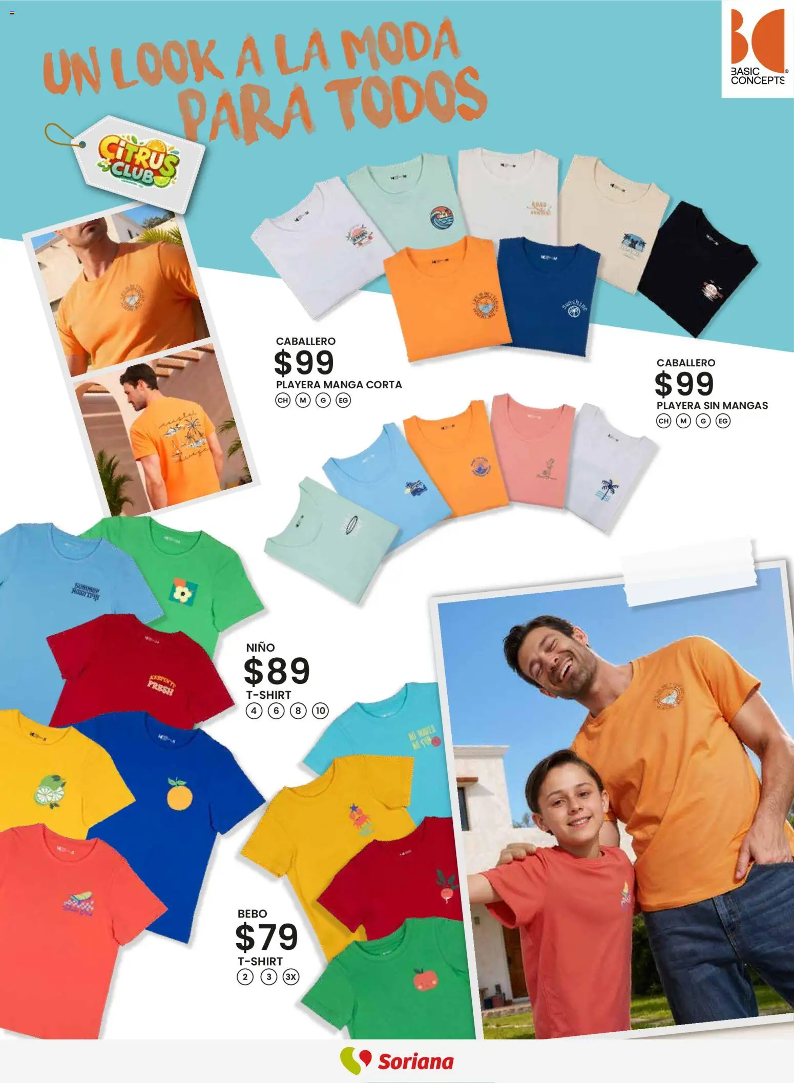 Nuevas ofertas de Soriana válidas en toda la República Mexicana desde el 12.03.2026. ¡Encuentra las mejores ofertas en Soriana - Catálogo Primavera Verano Híper Nacional! | Página: 10 | Productos: Manga, Playera, Playera sin mangas