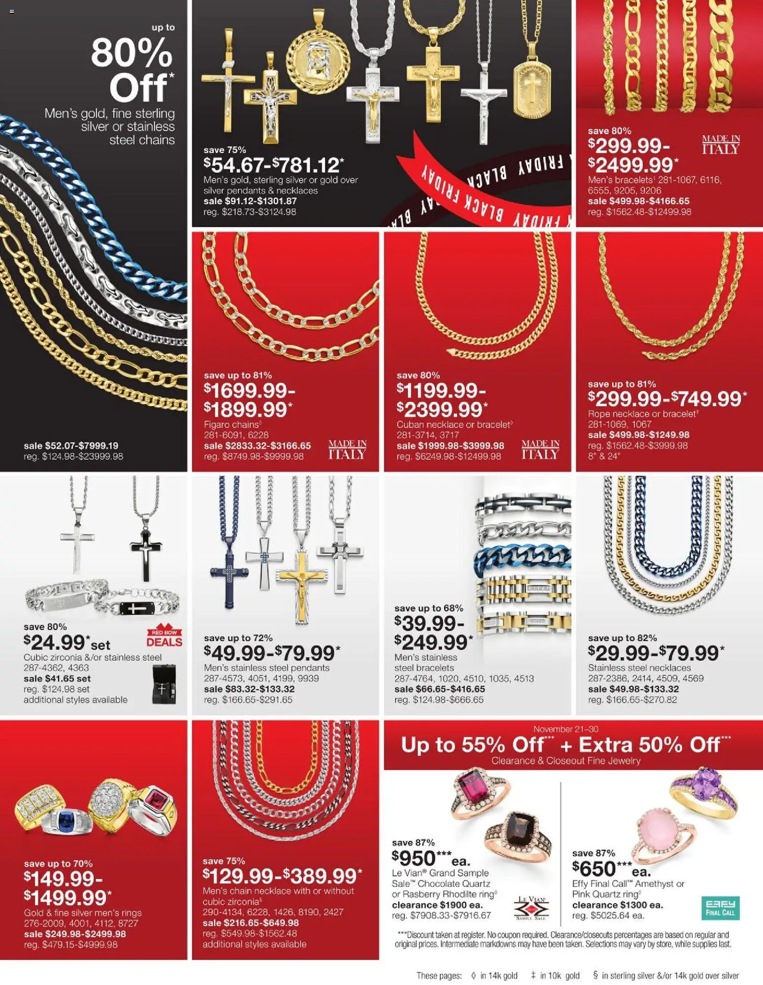 JCPenney Black Friday Jewelry Deals - valid from 21.11.2025 | Page: 14 | Products: Chocolate, Bow