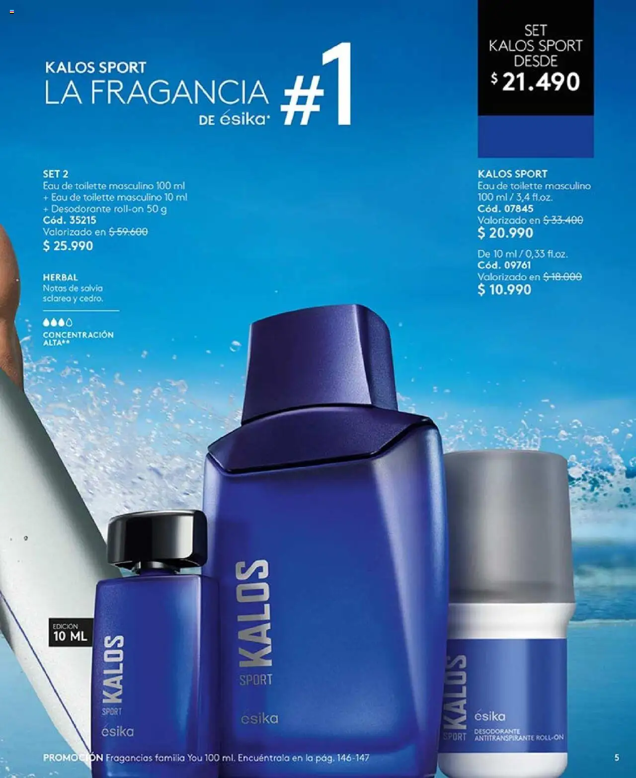 Catálogo Ésika Campaña 14 │ válido desde el 01.09.2025 | Página: 5 | Productos: Fragancia, Eau de toilette, Desodorante, Antitranspirante