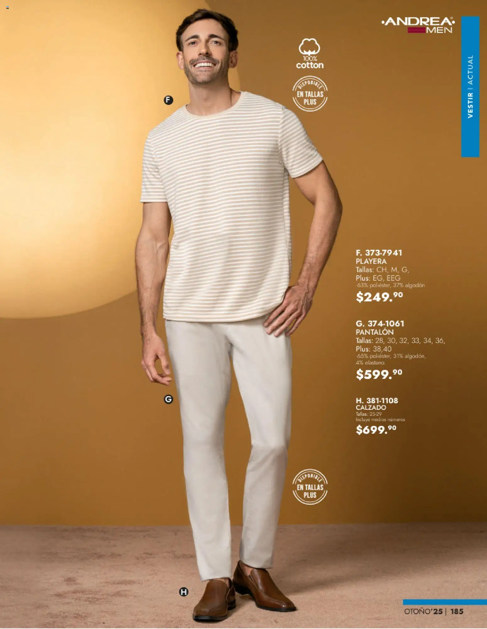 Nuevas ofertas de Andrea válidas en toda la República Mexicana desde el 26.11.2025. ¡Encuentra las mejores ofertas en Andrea catálogo Vestir Caballero otoño! | Página: 23 | Productos: Playera