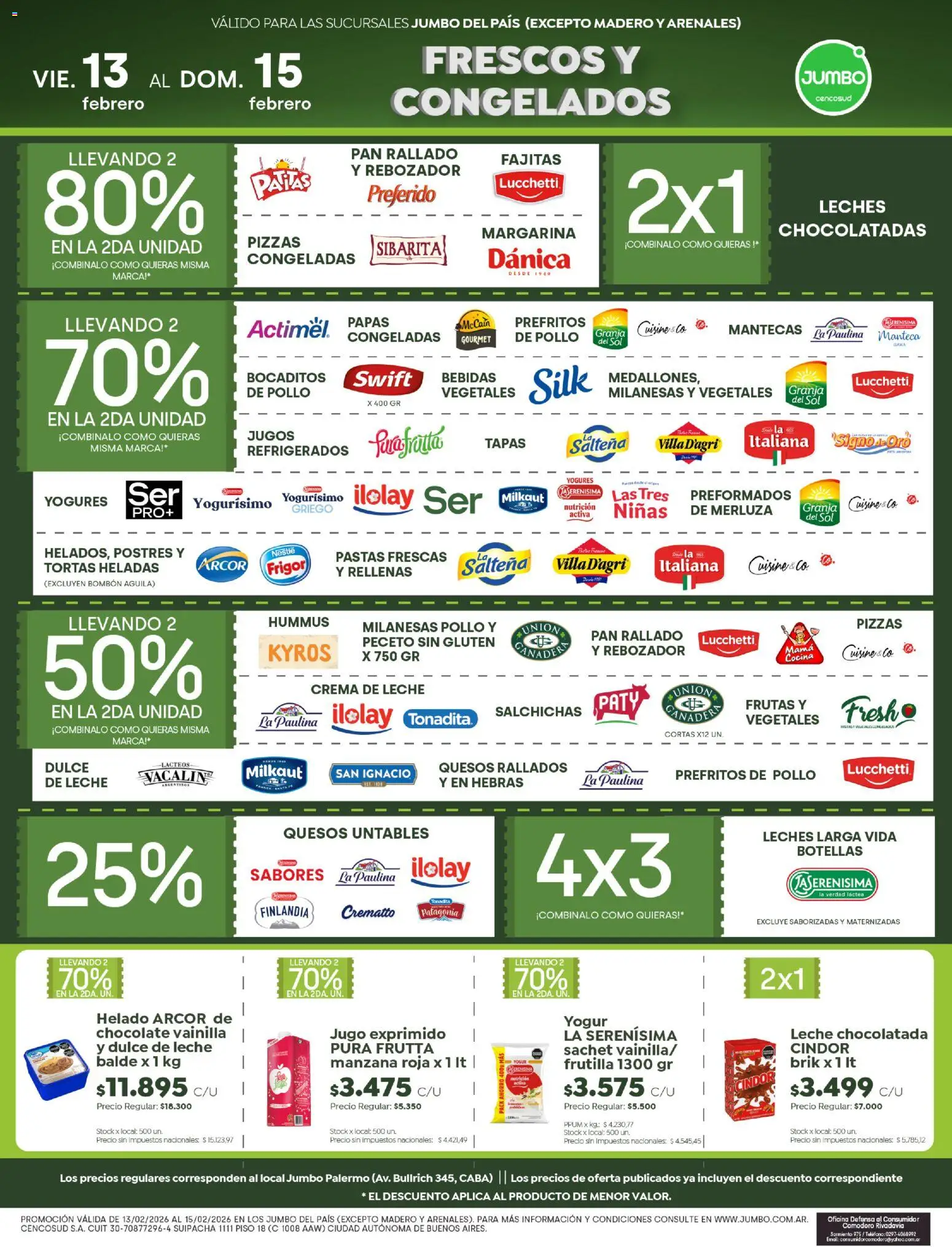 Jumbo ofertas │ válido desde el 13.02.2026 | Página: 4 | Productos: Helado, Teléfono, Cocina, Yogur