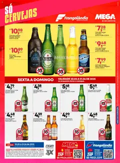 Frangolândia Folheto - válido de 30.05.2025 | Página: 10 | Produtos: Heineken 600ml, Eisenbahn, Cerveja, Heineken