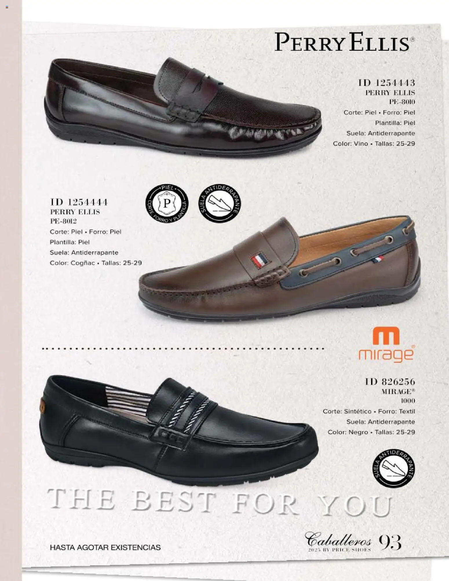 Nuevas ofertas de Price Shoes válidas en toda la República Mexicana desde el 26.11.2025. ¡Encuentra las mejores ofertas en Price Shoes catálogo Caballeros! | Página: 93 | Productos: Vino