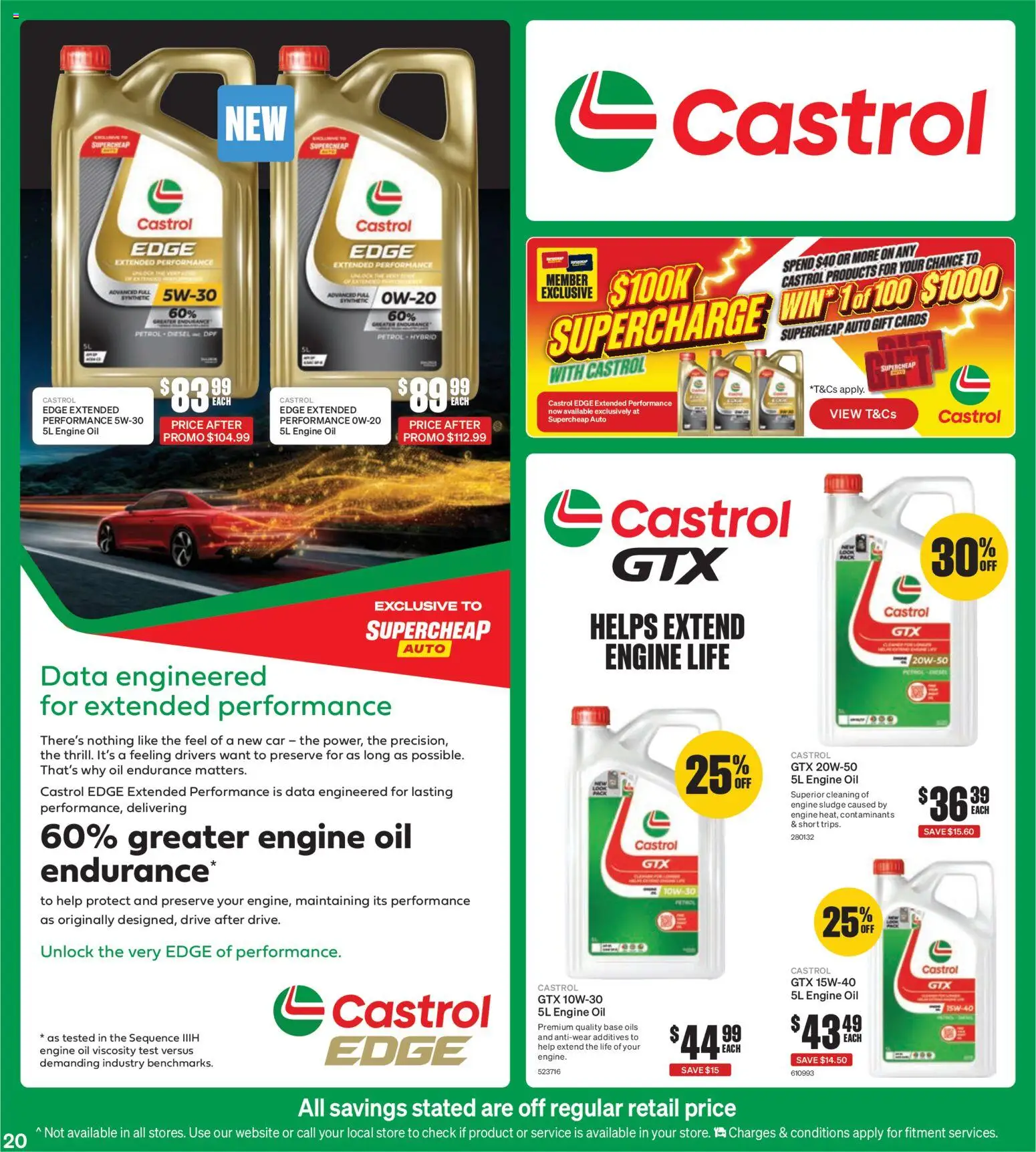 Supercheap Auto catalogue - valid from 03.12.2025 | Page: 20 | Products: Oil