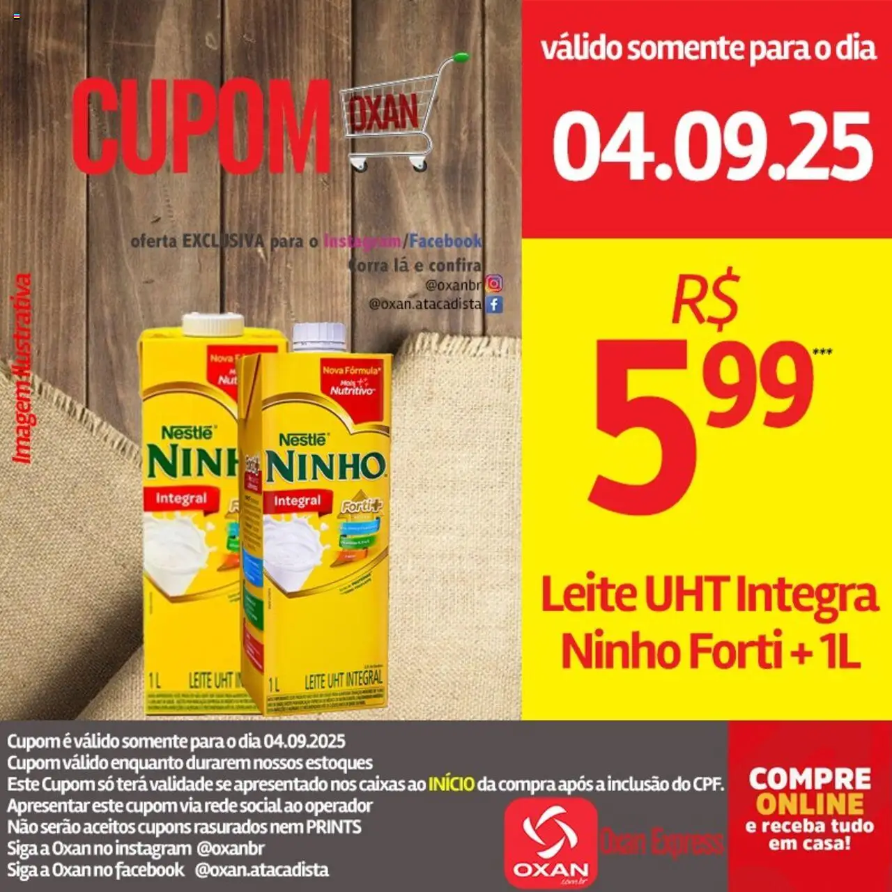 Oxan Atacadista Folheto - válido de 04.09.2025 | Página: 22 | Produtos: Leite
