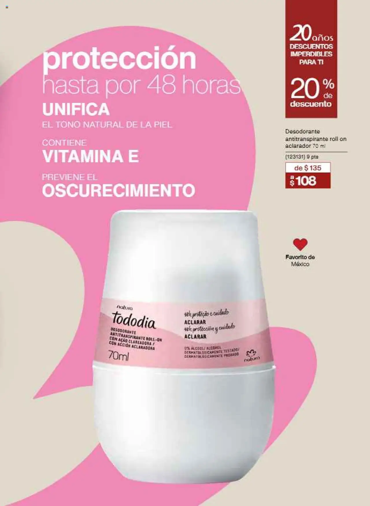 Nuevas ofertas de Natura válidas en toda la República Mexicana desde el 21.07.2025. ¡Encuentra las mejores ofertas en Natura - Campaña12 2025! | Página: 147 | Productos: Desodorante, Antitranspirante