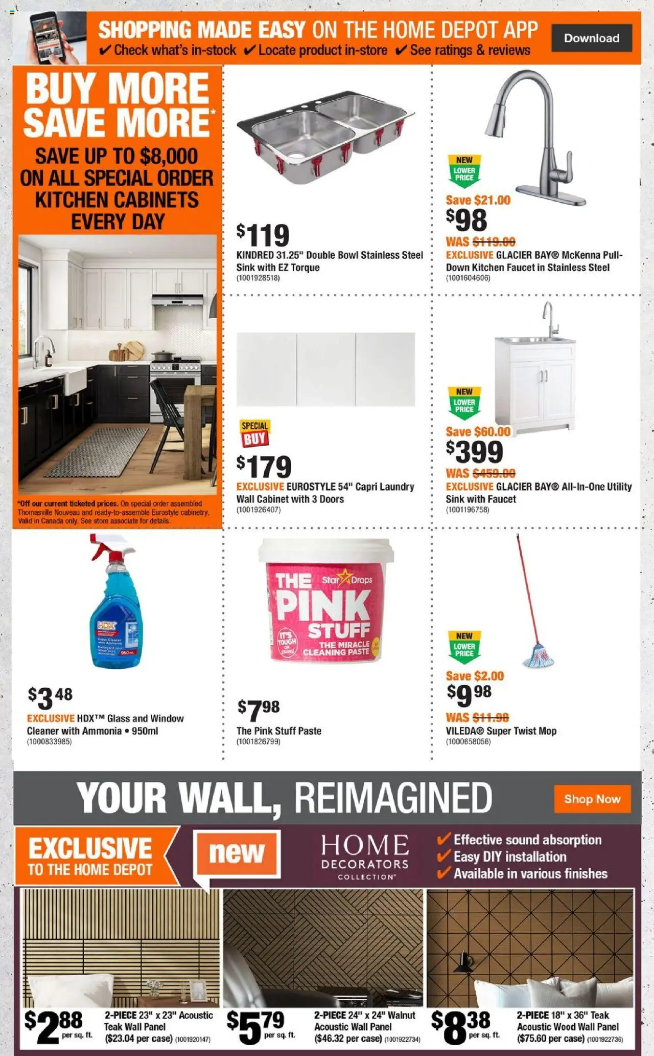 Home Depot flyer valid from 02.10.2025 | Page: 4 | Products: Case, Cabinet