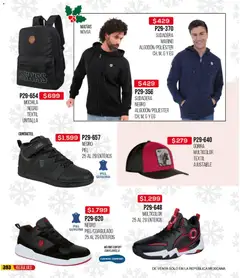 Vista previa de Cklass catálogo Rebajas Navideñas Calzado, nuevo folleto de la tienda, válido en México a partir del 30.11.2025 | Página: 394 | Productos: Gorra, Mochila, Sudadera