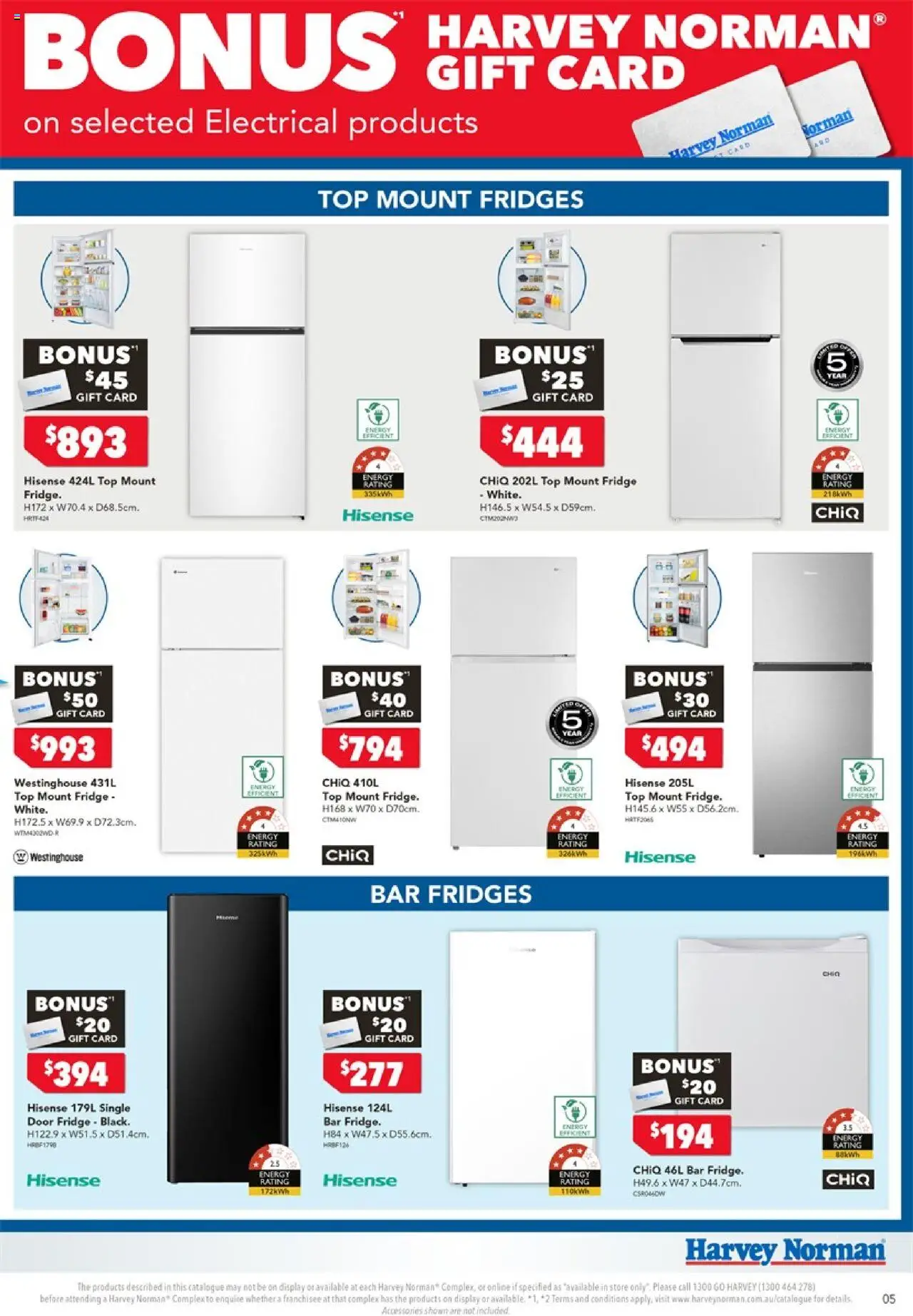 Harvey Norman catalogue - valid from 08.08.2025 | Page: 5 | Products: Door, Fridge