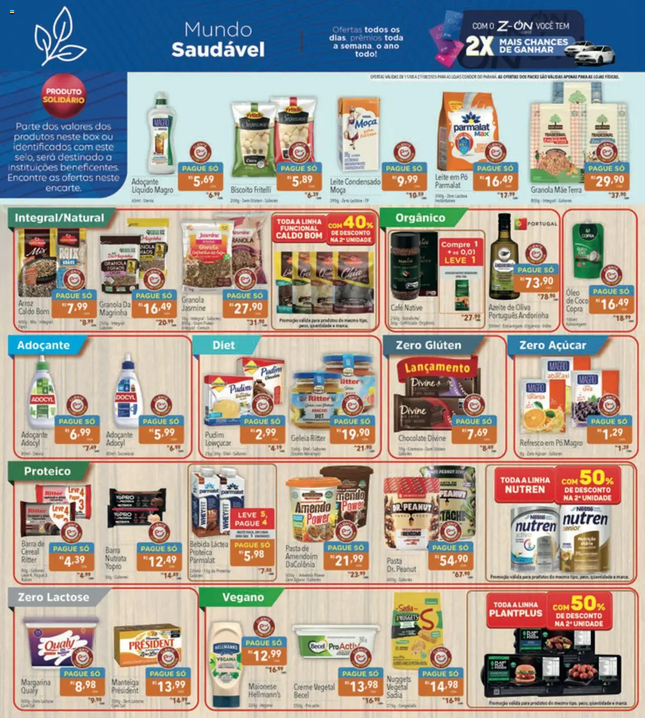 Supermercados Condor Folheto - válido de 11.08.2025 | Página: 8 | Produtos: Biscoito, Refresco, Abacaxi, Azeite