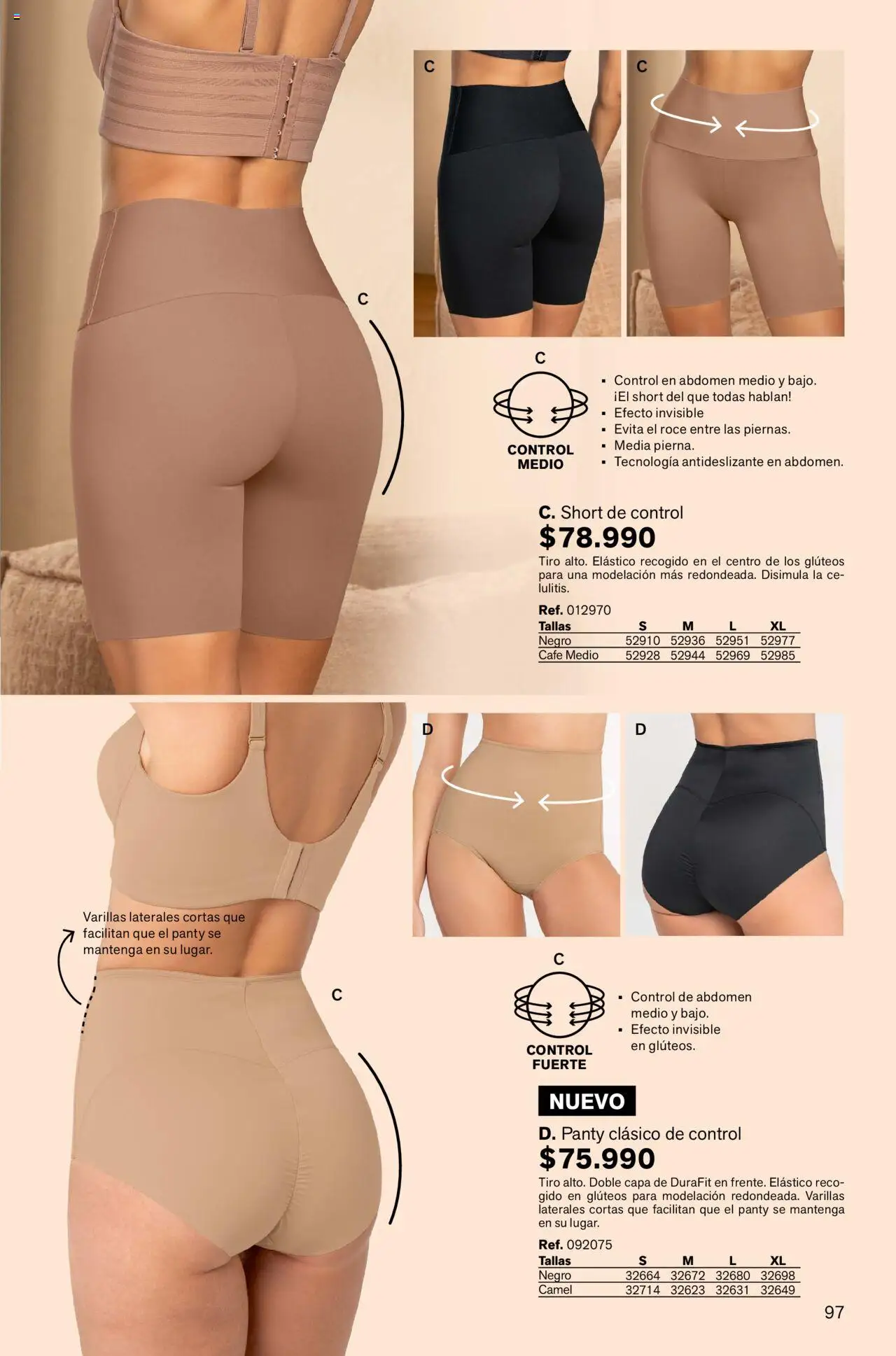 Leonisa revista - valida desde el 01.10.2025 | Página: 97 | Productos: Short, Café