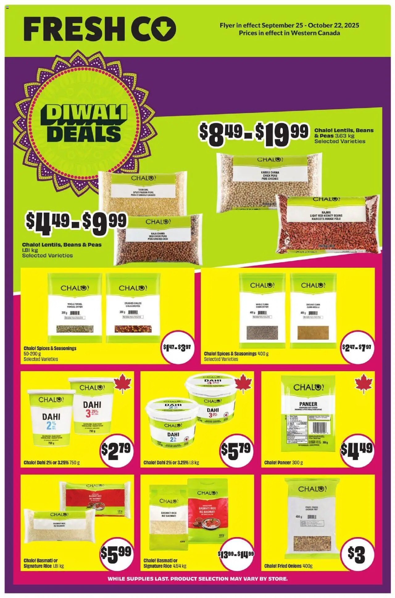 FreshCo flyer valid from 25.09.2025 | Page: 1 | Products: Rice