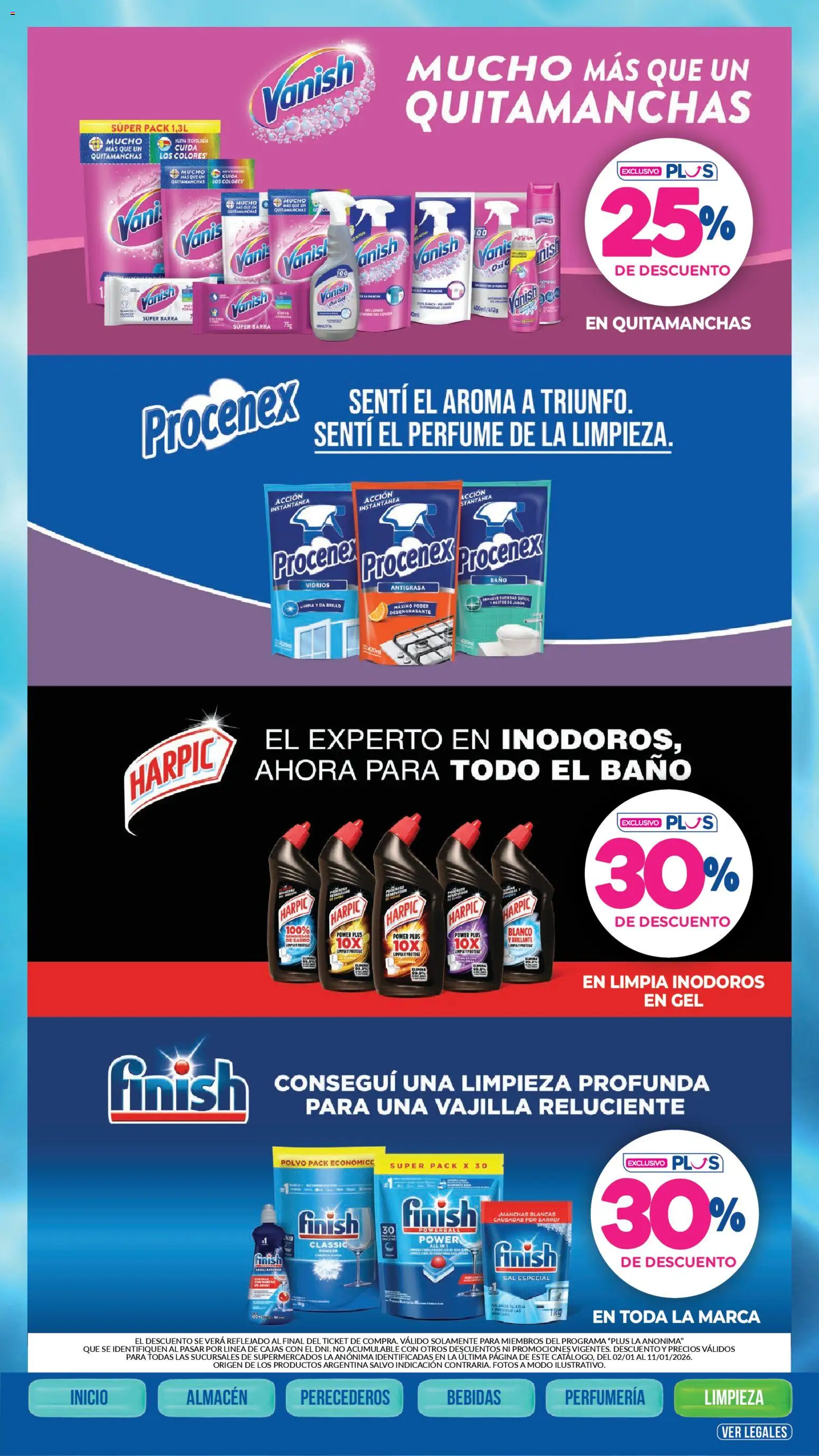 La Anonima - catalogos │ válido desde el 02.01.2026 | Página: 39 | Productos: Antigrasa, Baño, Polvo, Sal