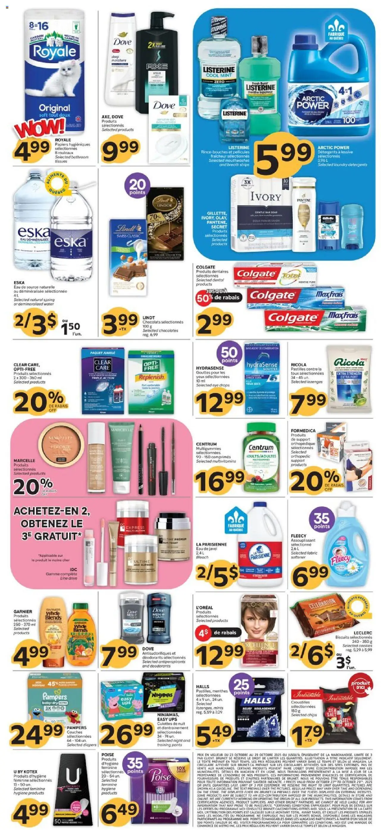 Brunet flyer valid from 23.10.2025 | Page: 2 | Products: Chips, Cookies, Soap, Pants