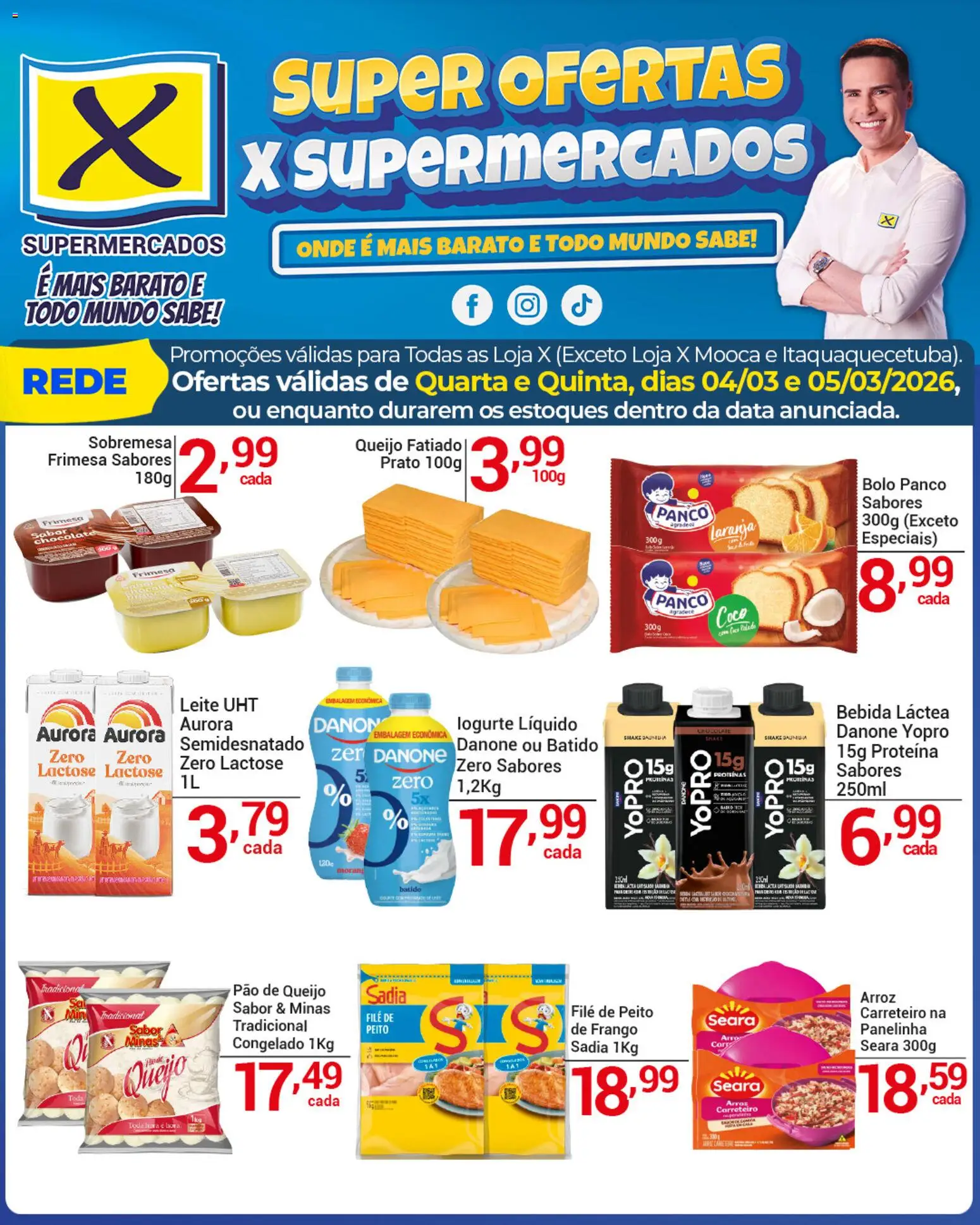 X Supermercados Folheto - válido de 04.03.2026 | Página: 5 | Produtos: Coco, Chocolate, Arroz, Frango
