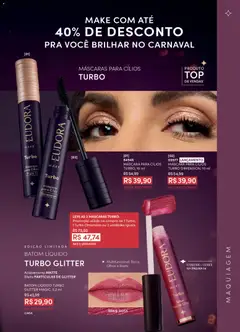Eudora - Revista 03/2026 - Pré-Visualização do folheto da loja Eudora, válido de 26.01.2026 | Página: 5 | Produtos: Maquiagem, Máscara para cílios, Batom, Multifuncional